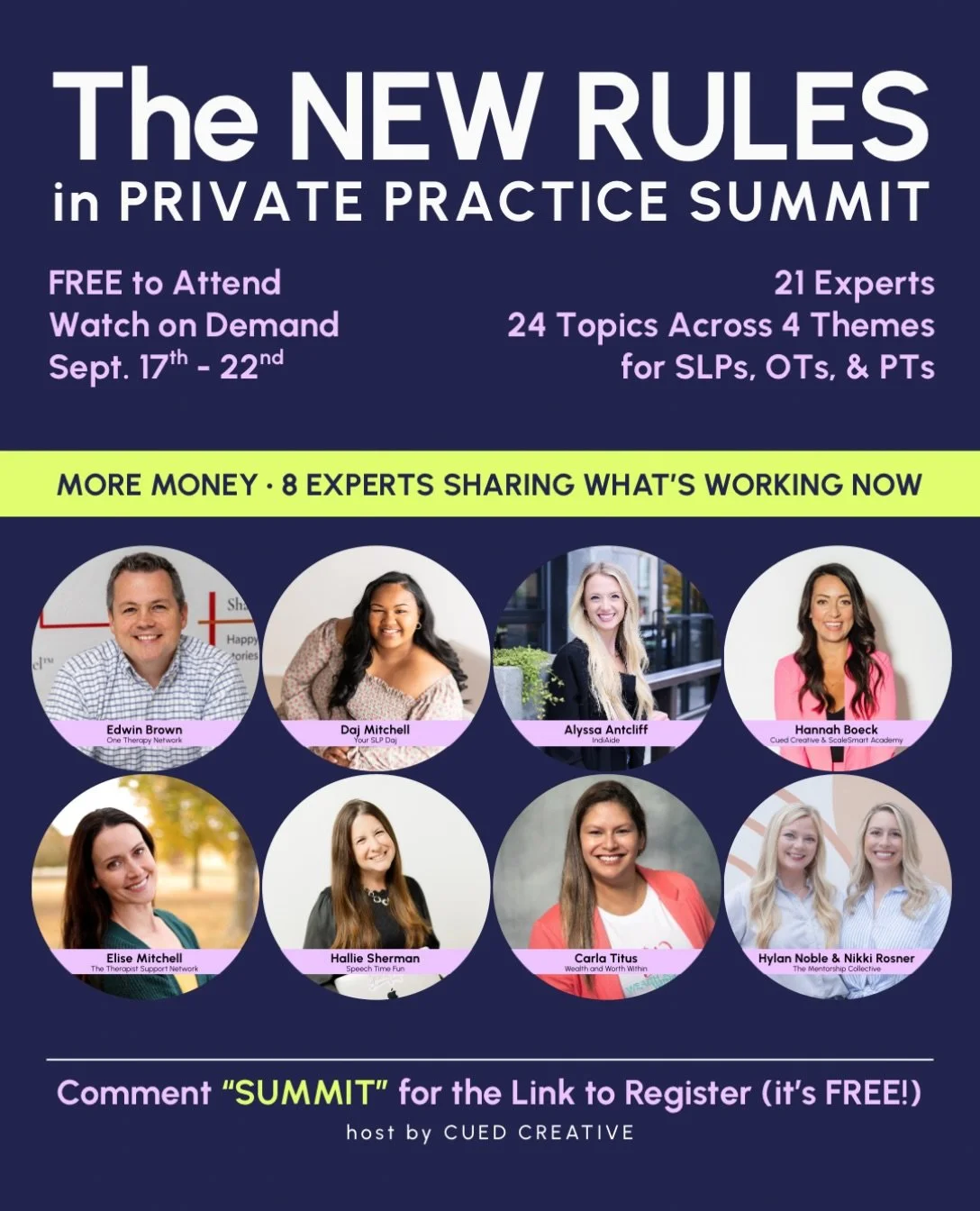 From finances to hiring to new revenue streams and beyond, these summit experts are all talking money and their sessions are 🔥.

Comment &ldquo;SUMMIT&rdquo; to save your seat and get access to these sessions (plus 16 more!). 

Registration is FREE.