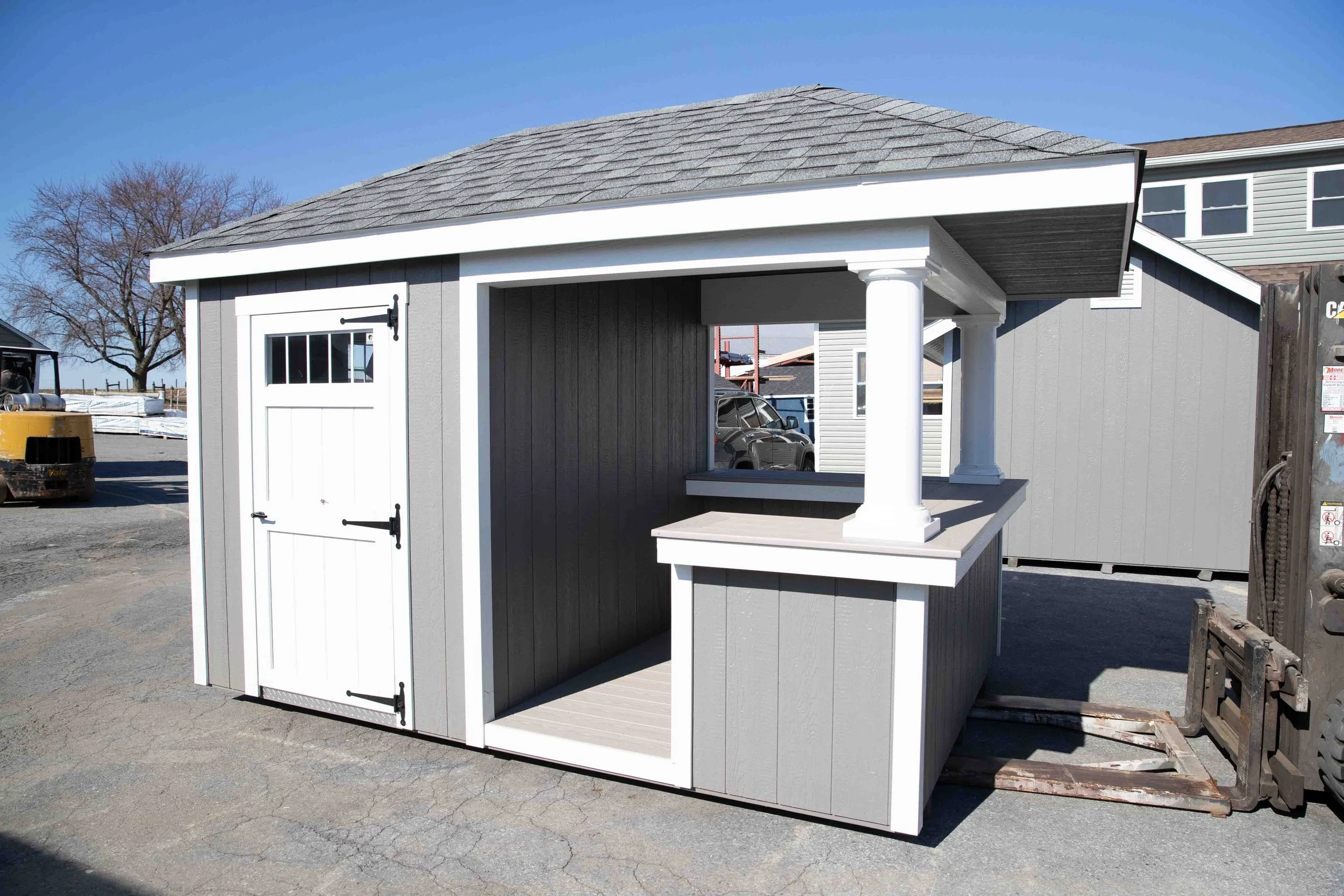 8' x 12' Limerick Hip Roof Pool Shed 21530