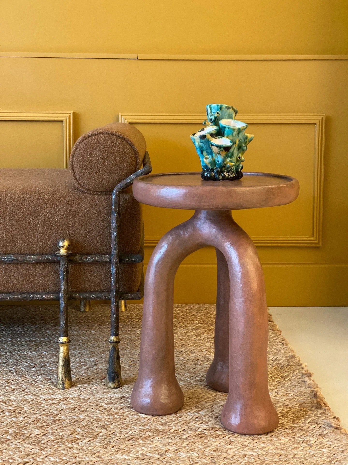 Knew this new collection was going to be good, I&rsquo;d had messages before I got there saying &ldquo;wait until you see it&rdquo; The Bosco table&rsquo;s sculptural look and texture 😍 functional but also a piece of art 🤍