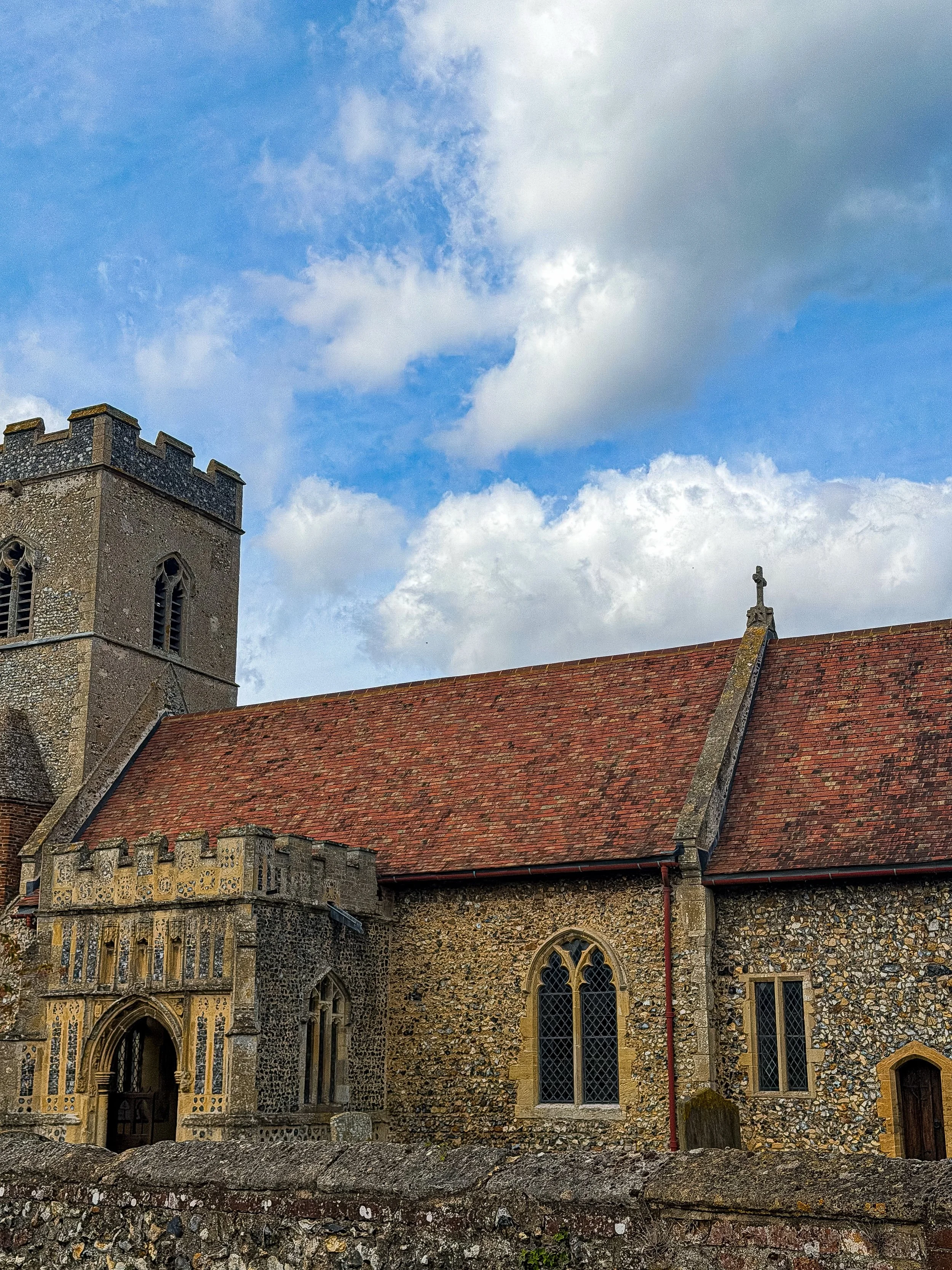 Back in Honington today presenting a scheme 🤍 Sample trays and Suffolk skies 💙