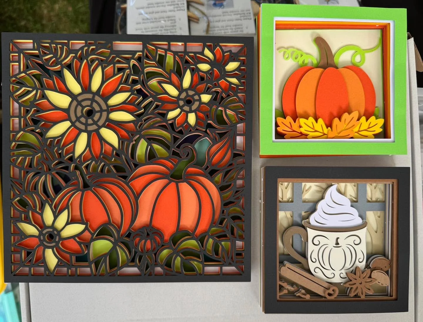 All set up at Trimborn Farm today from 10-4 stop out and see our new fall designs