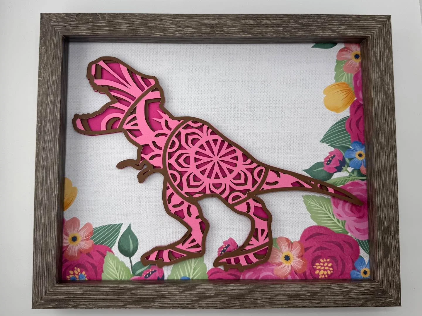 I love when customers ask for custom colors.  I would have never done a dinosaur in pink.  But I will now.  What do you think?