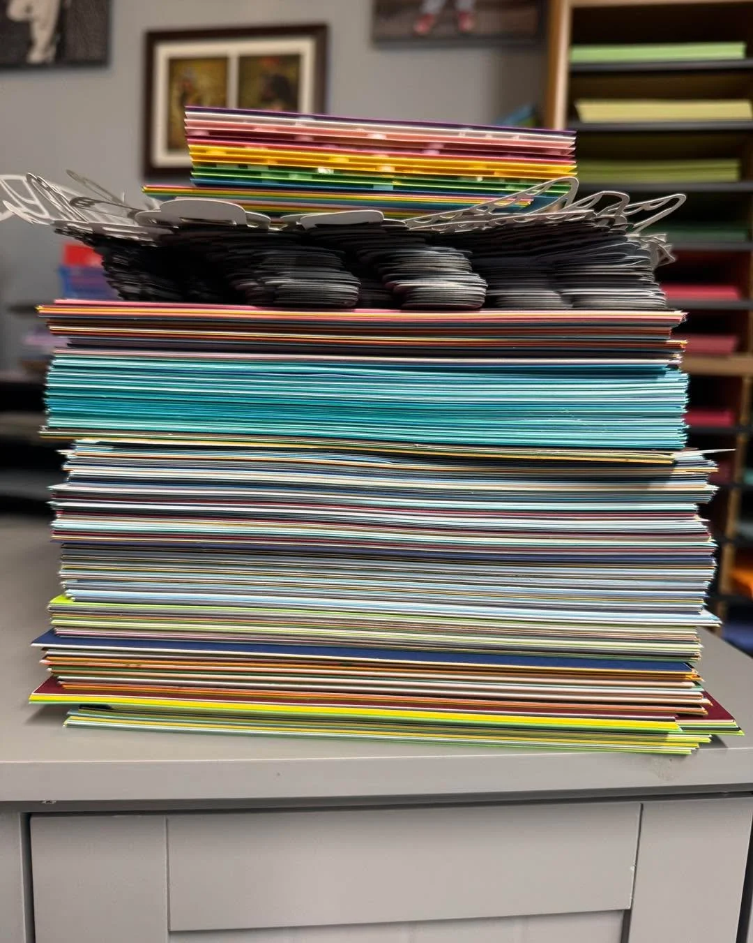 When you sign up for Bastille Days and have all your other shows.  You make sure to cut, cut, cut in your free time and recruit amazing family and friends to assemble&hellip;.