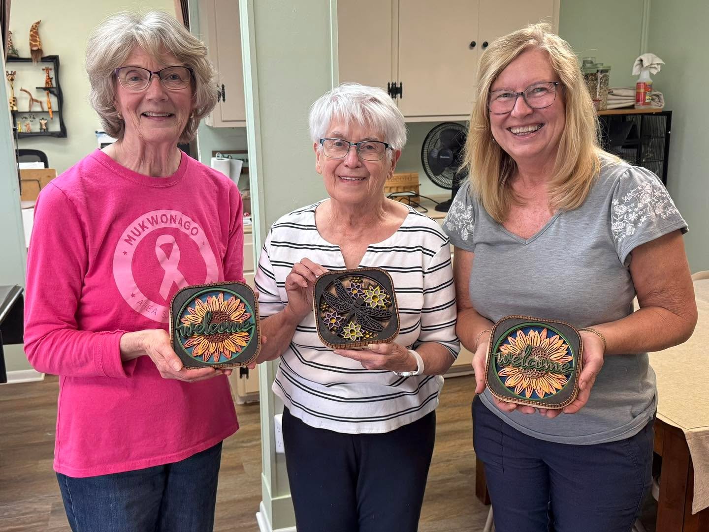 We had such a great time at This &amp; That at The Mill tonight creating their very own shelf sitters.  I loved seeing their paint choices and color combinations.  Loved how they added glitter.  Should we add more classes?