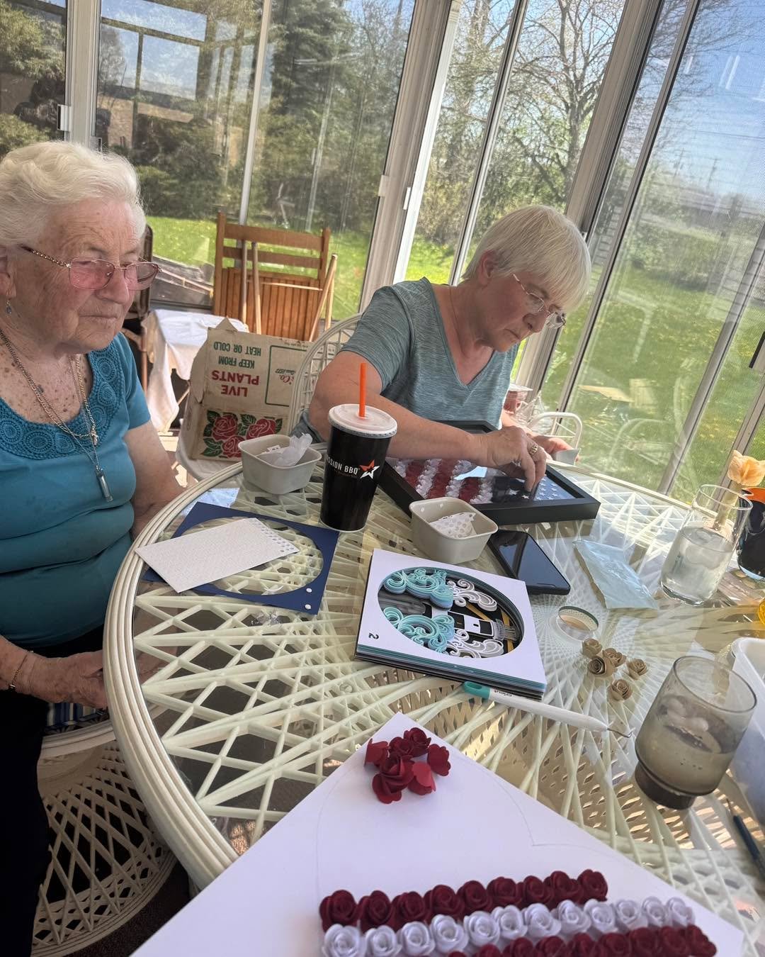 Craft weekend with my Grandma and Mom last weekend before craft season begins next Saturday