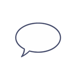 Speech bubble icon on white background