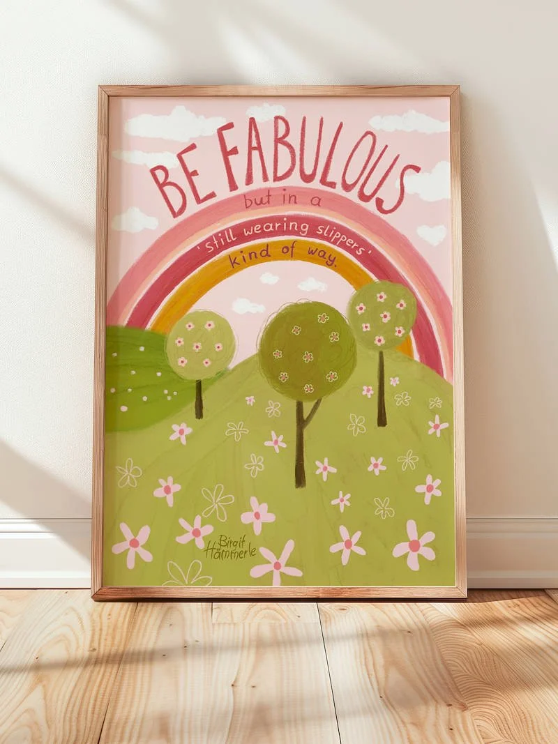 Colourful Rainbow Art Print