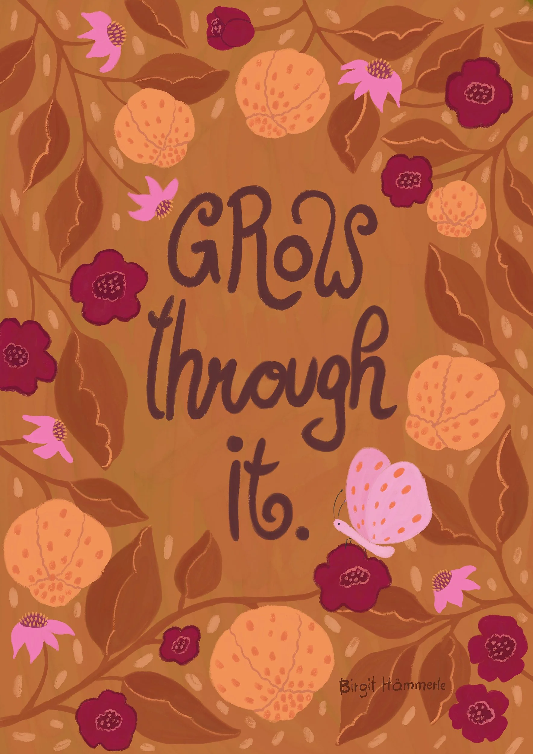 Grow Through It Encouragement Card