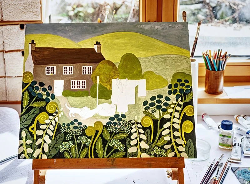 Oil Painting in the Making