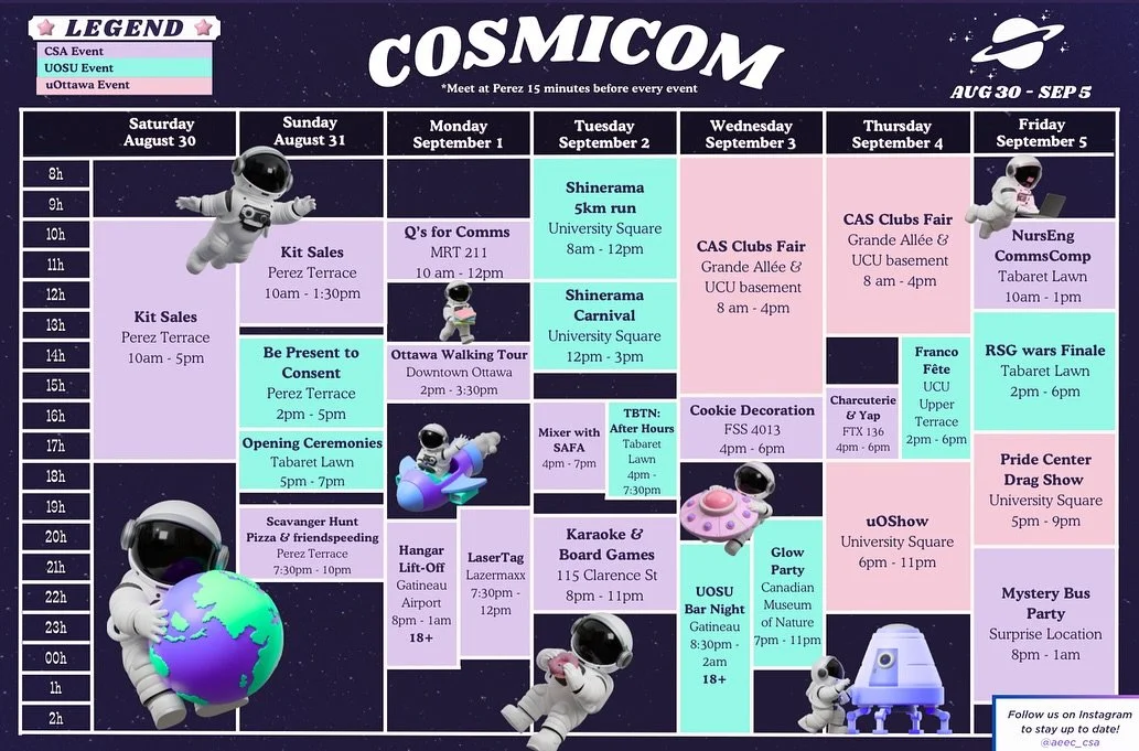 The stars have aligned&hellip; your 101 Week schedule has landed! 🚀

From day to night, we&rsquo;re orbiting around unforgettable events, cheers, and memories 🌌✨

🛰️ Don&rsquo;t forget: your kit is your ticket to the galaxy 🌙 Grab yours through t