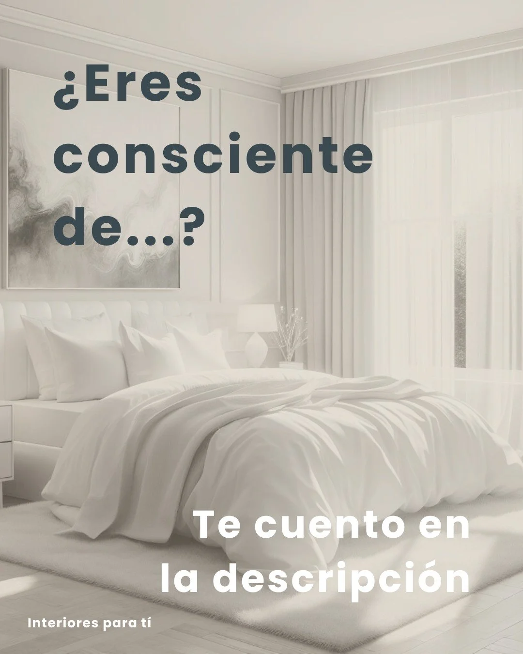 &iquest;Eres consciente de lo que un espacio puede llegar a hacerte sentir o provocarte?

Porque no es lo mismo iluminar de una manera u otra.
No es lo mismo utilizar un color u otro.
No es lo mismo utilizar una serie de materiales u otros.
Incluso l
