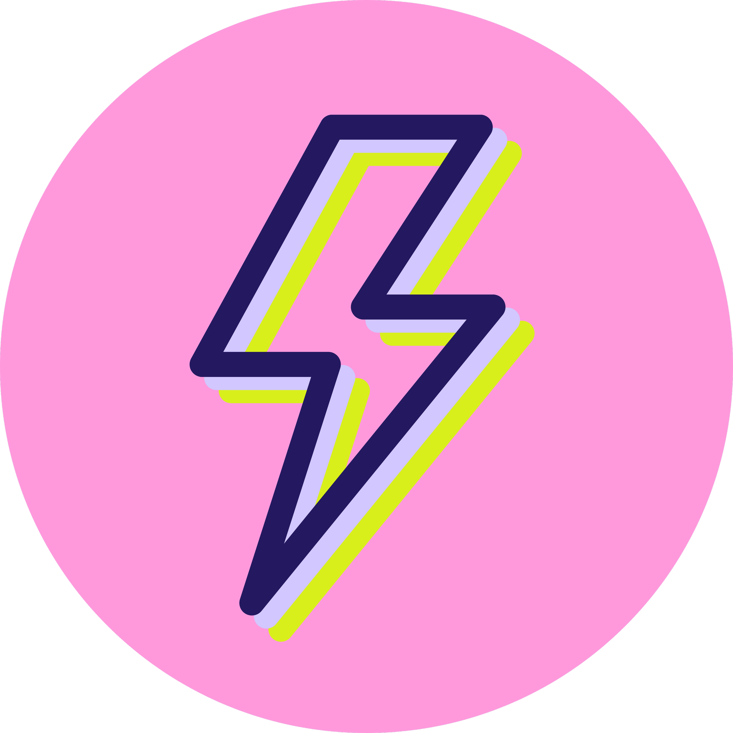 Lightning bolt icon representing efficiency with purpose, a core value of Click Command Co.
