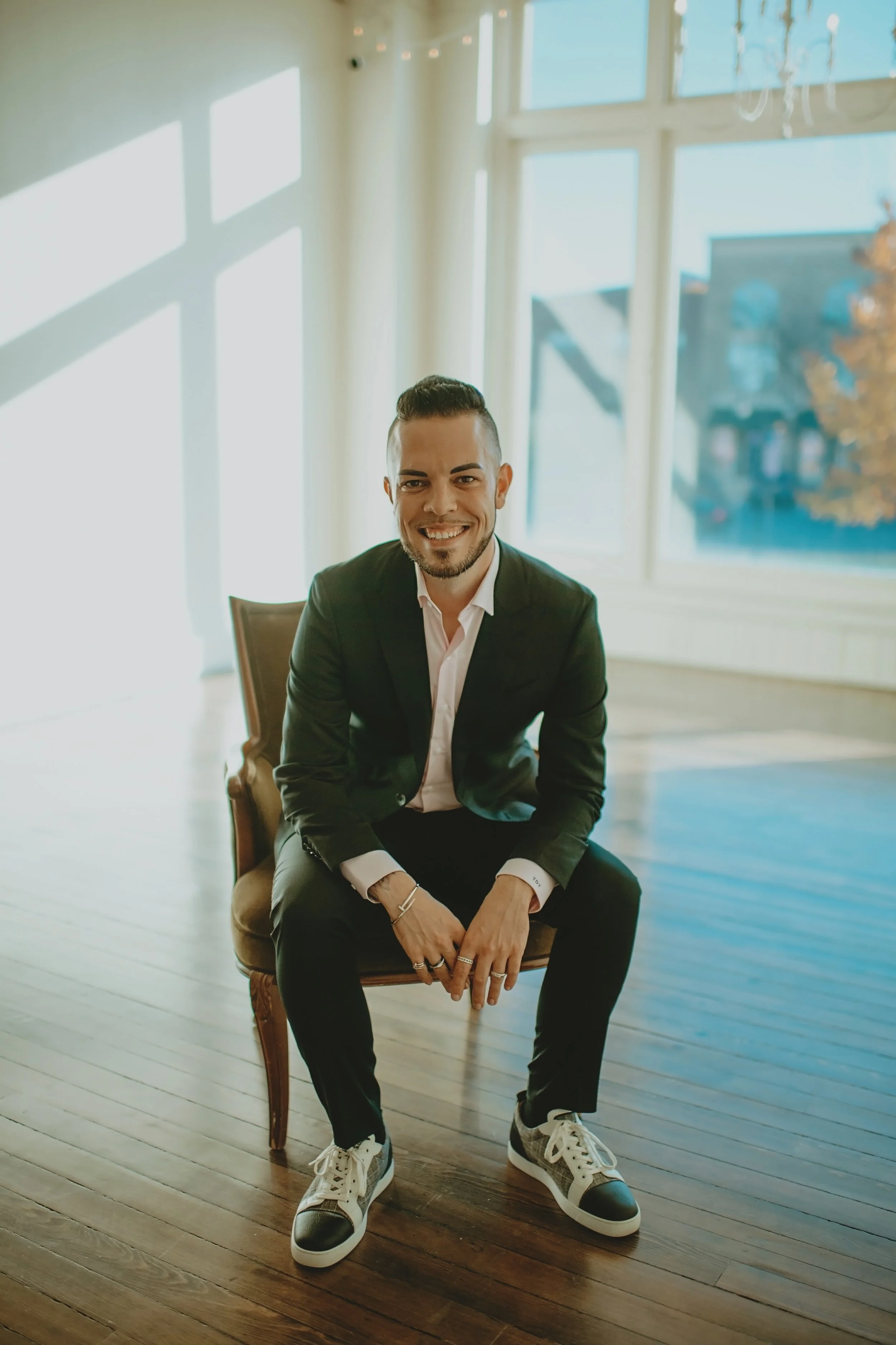 Tyler Young, founder of Click Command Co., introducing himself as a small business systems strategist and operations consultant specializing in wellness, hospitality, and real estate