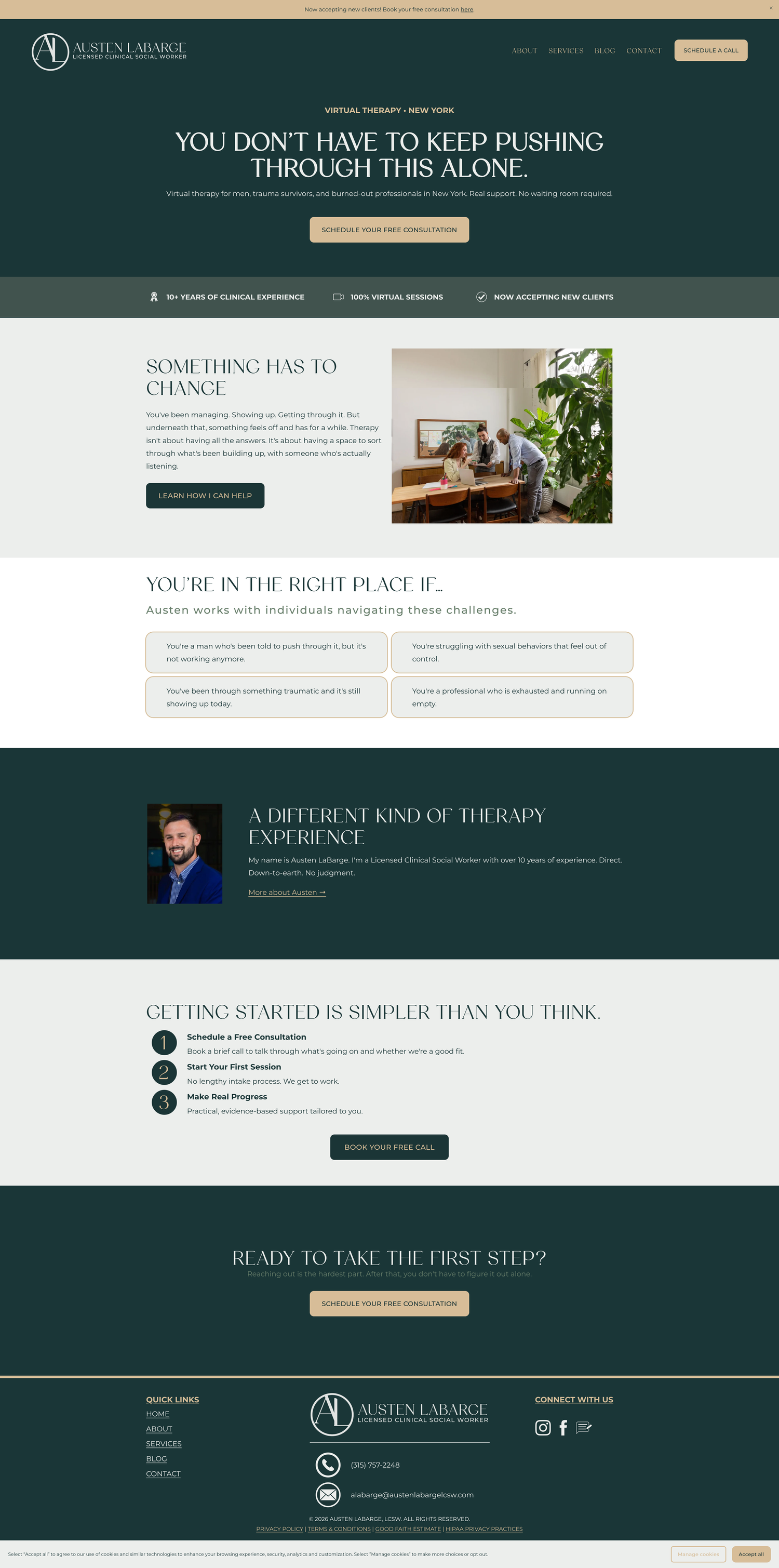 Austen LaBarge LCSW Website