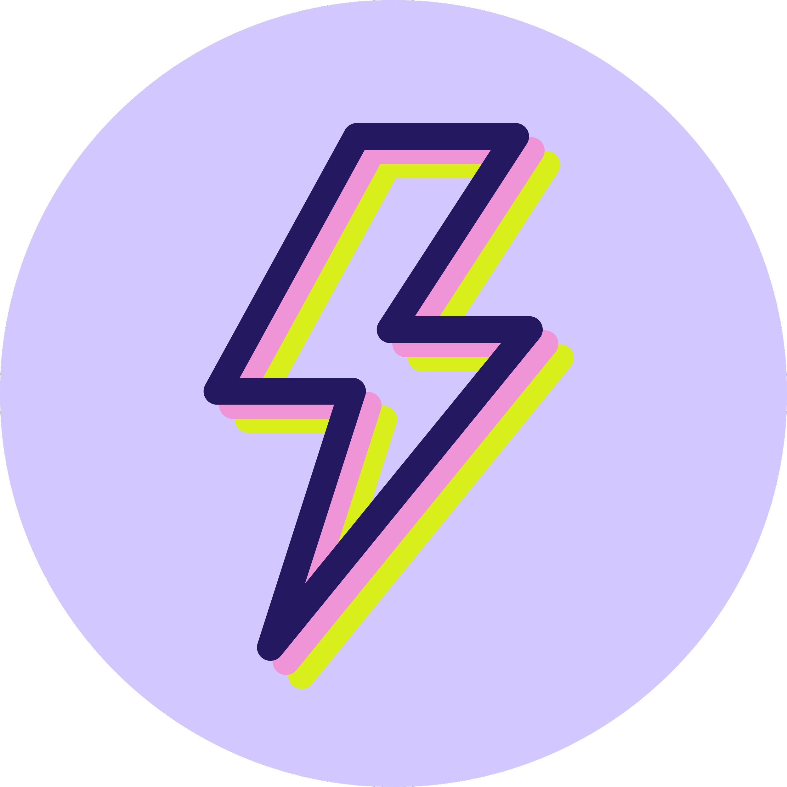 Lightning bolt icon representing efficiency with purpose, a core value of Click Command Co.