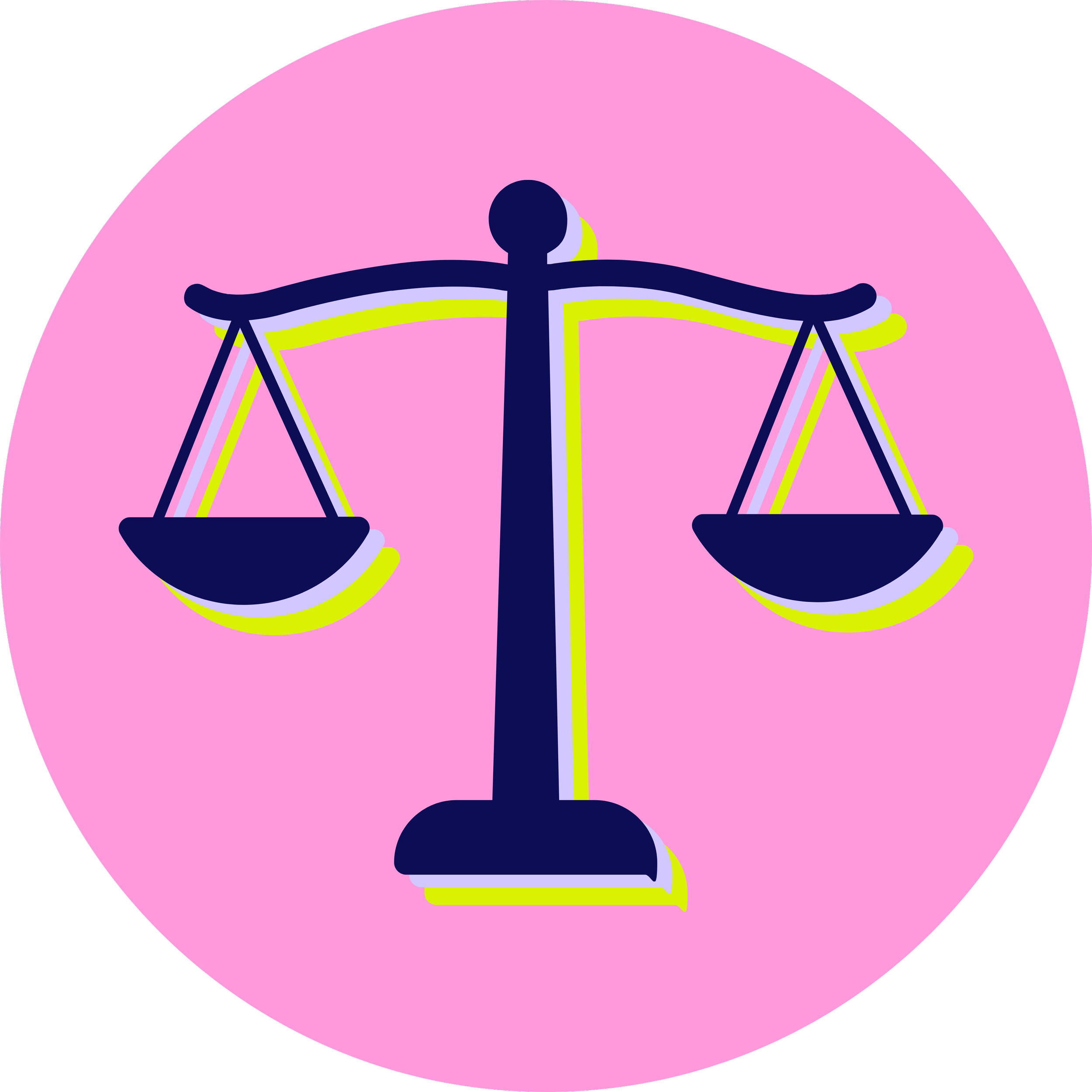 Balanced scale icon representing work-life harmony, a core value of Click Command Co. helping small business owners reclaim their time