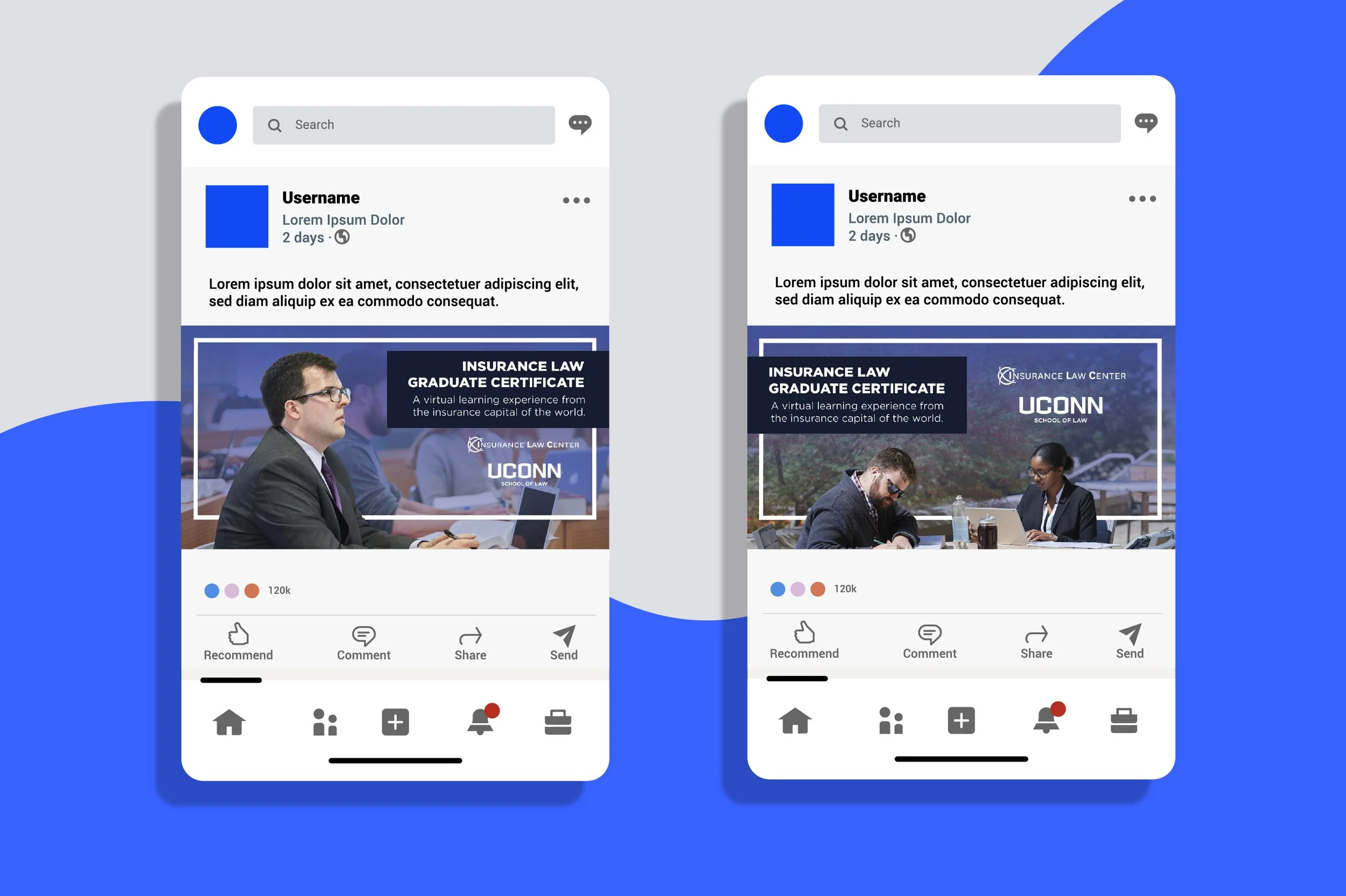LinkedIn advertisement, created using Adobe Photoshop, Illustrator, and InDesign. Spring 2026