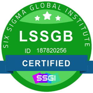 Six Sigma Global Institute Lean Six Sigma Green Belt badge