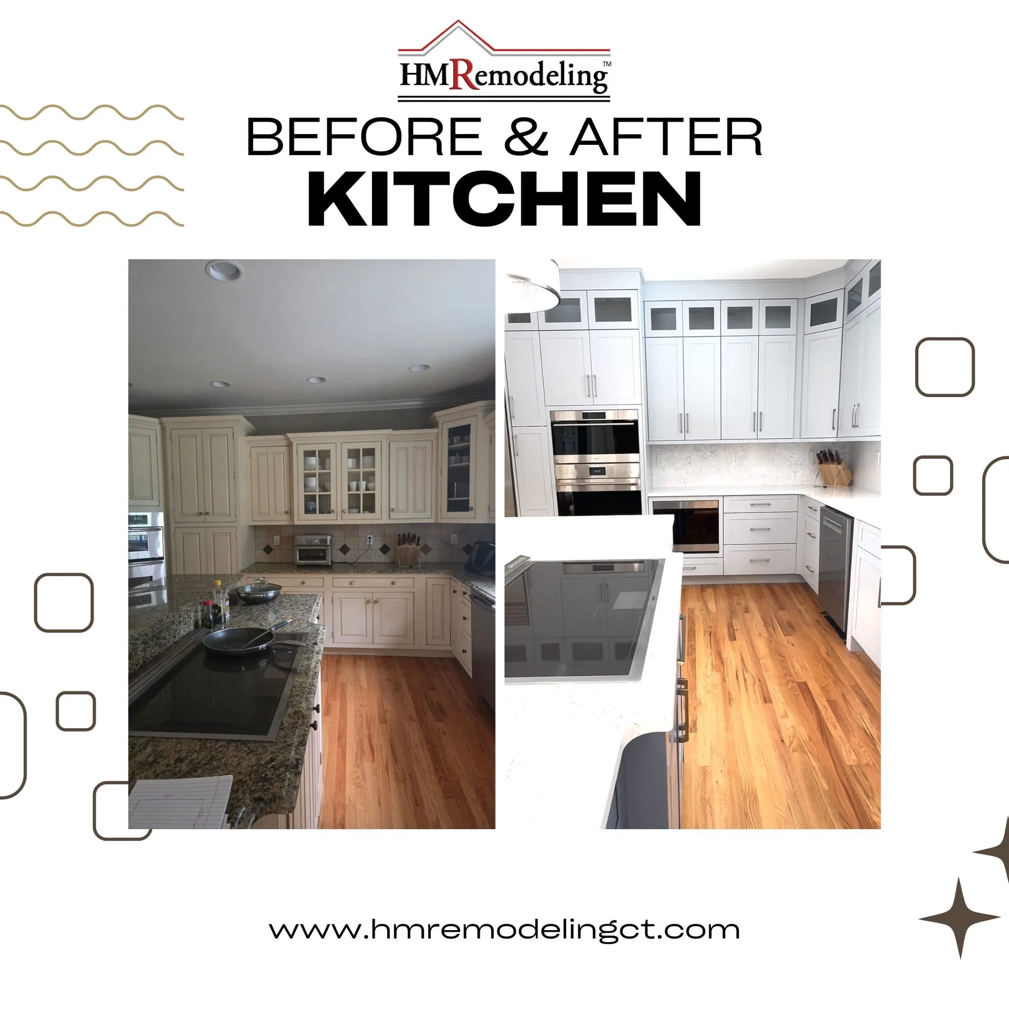 Before and after of a kitchen remodel we did in Easton.

 #hmremodelingct #RemodelingExperts #kitchenremodeling #KitchenRemodel