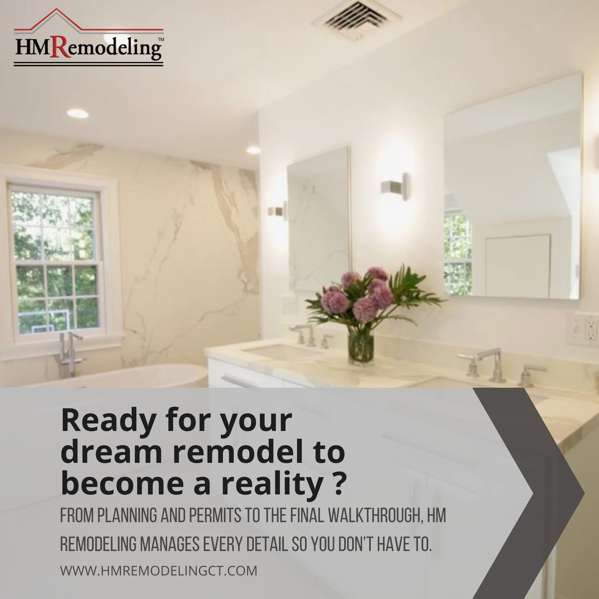 From planning and permits to the final walkthrough, HM Remodeling manages every detail so you don&rsquo;t have to.

 #hmremodelingct #kitchenremodeling #RemodelingExperts #bathroomremodeling