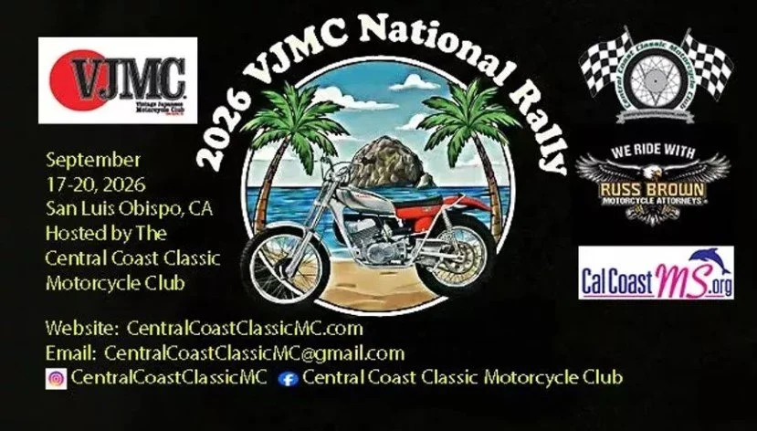 2026 VJMC (Vintage Japanese Motorcycle Club) National Rally