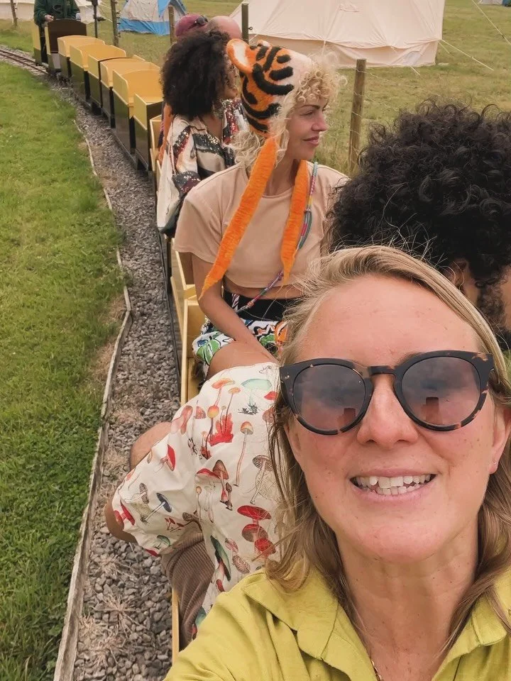 When you go to We Are Love Festival and amongst the incredible musical line up and forest lasers, there is the simple joy that the miniature train ride brings&hellip;
And that is some high quality joy right there! 
Best enjoyed with groovy humans! 
C