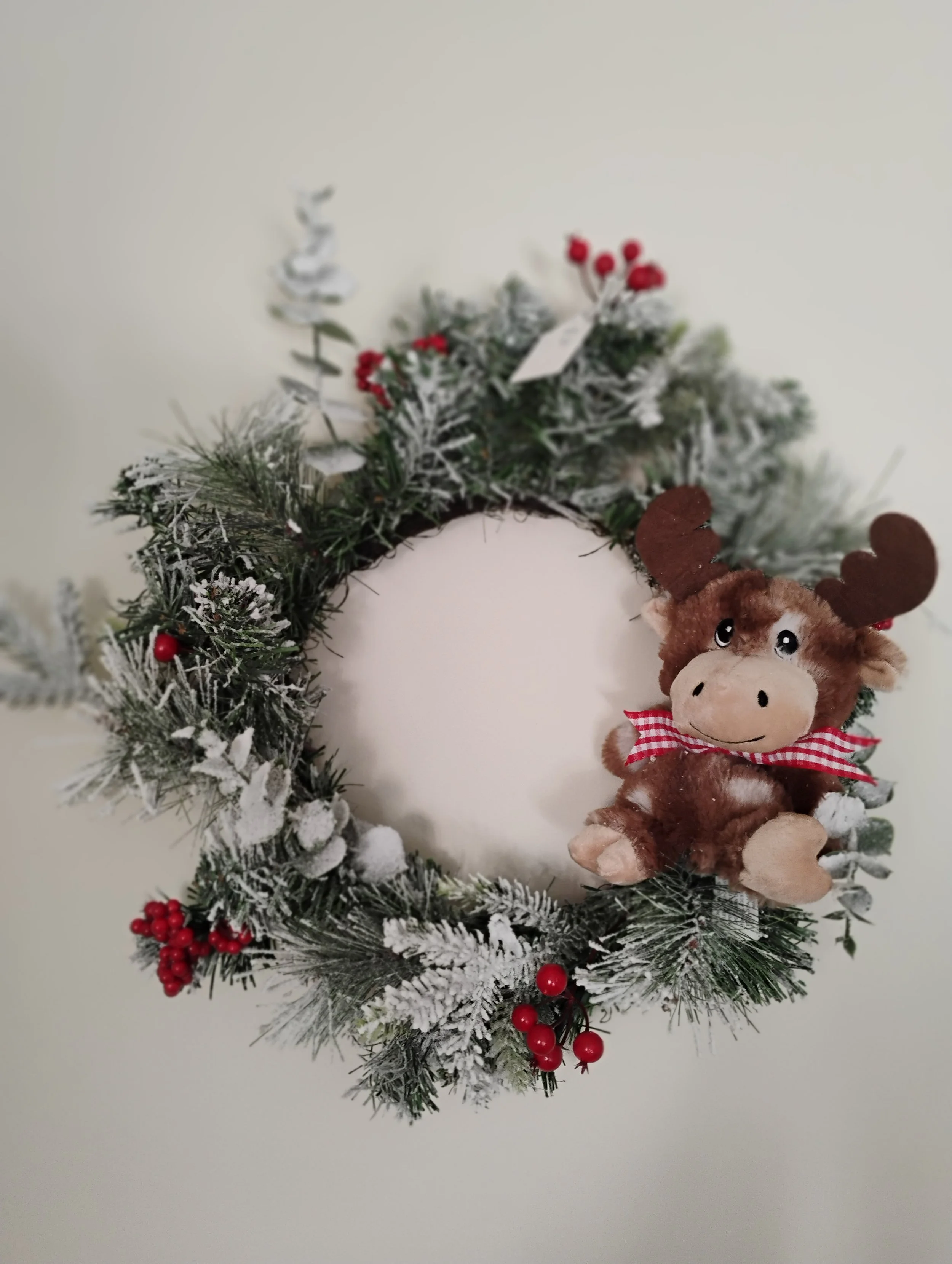 reindeer christmas wreath