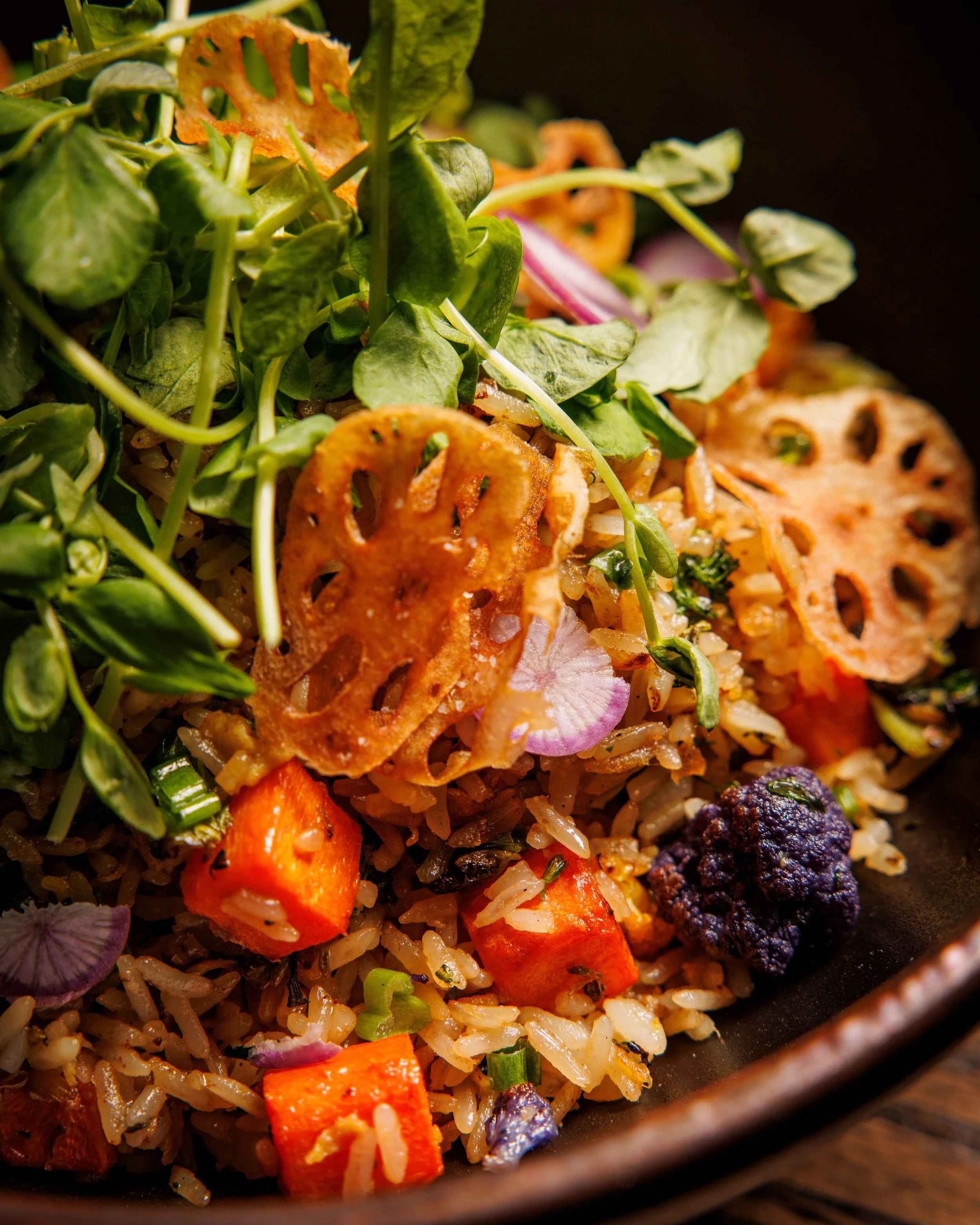 Craving the most vibrant veggie-packed fried rice in Dallas? At Night Rooster, Chef Shirley Chung&rsquo;s vegetable fried rice is an absolute showstopper! Fresh, colorful veggies perfectly wok-tossed with fragrant rice that&rsquo;s bursting with flav