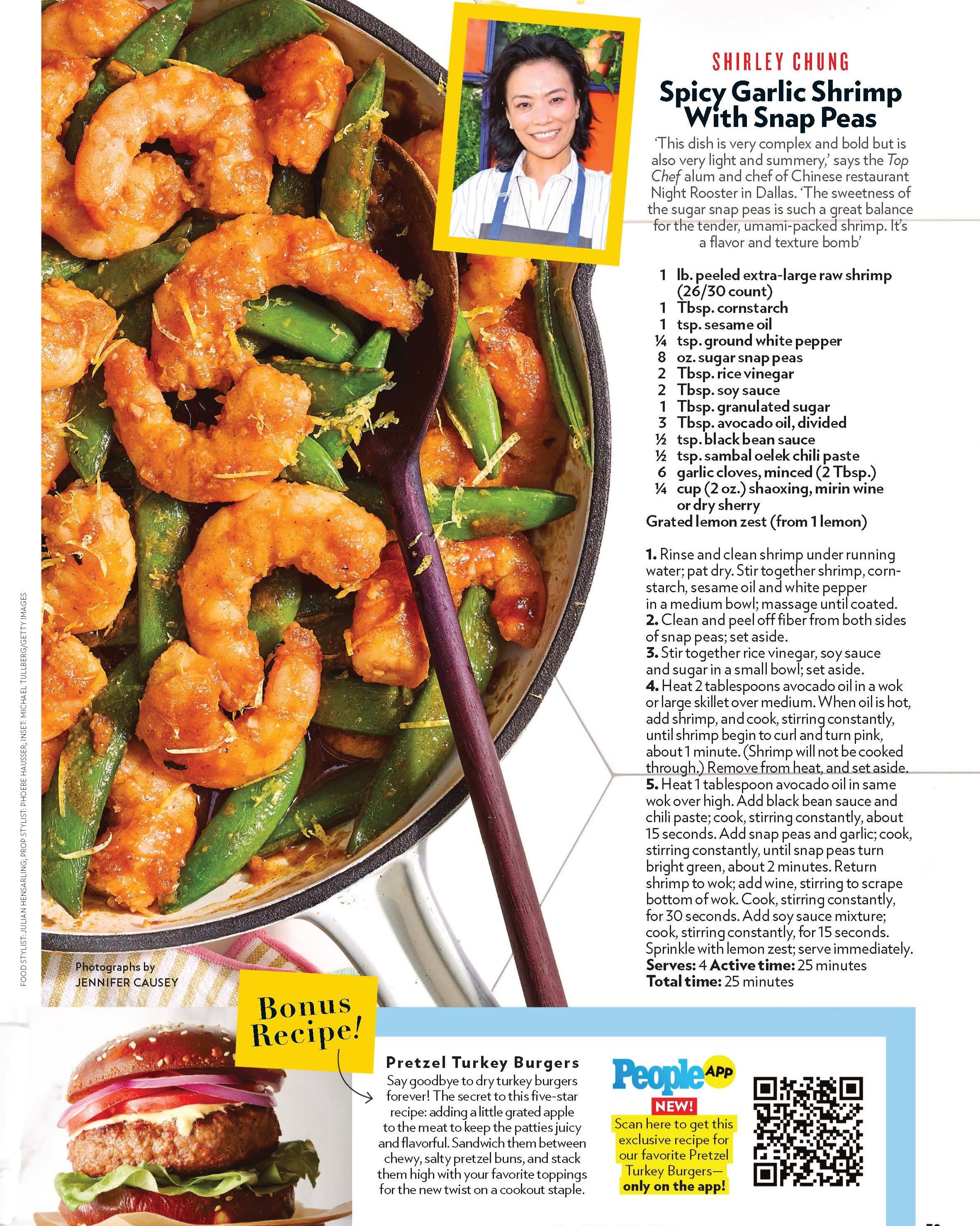Check out @chfshirleychung and her recipe for Night Rooster's Spicy Garlic Shrimp in @people magazine!
