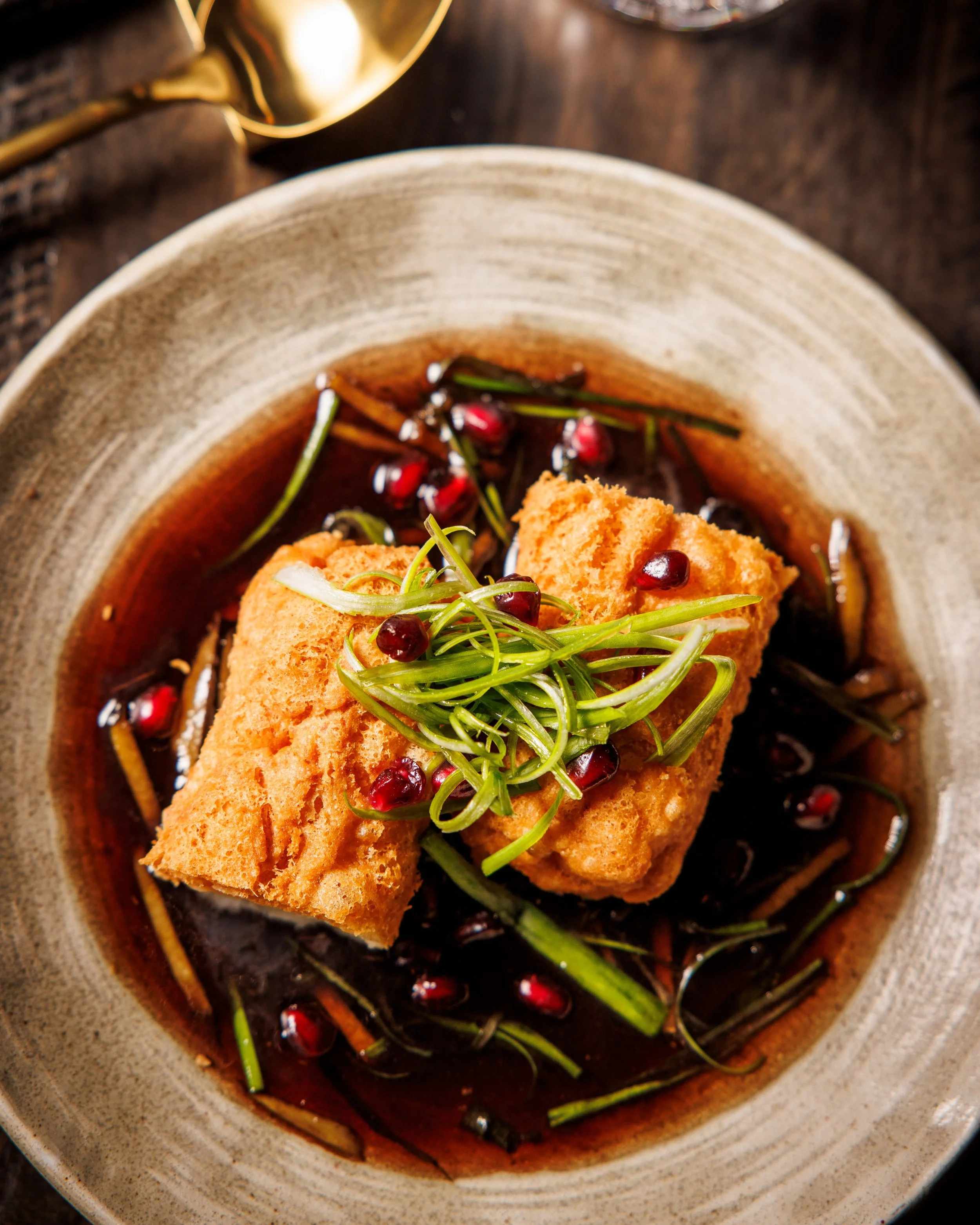 Crispy on the outside, tender and flaky on the inside &mdash; our Honeycomb Fried Sweet &amp; Sour Halibut is pure Night Rooster.

Bright, balanced, and kissed with that signature Chinese soul that Chef Shirley Chung does so well.