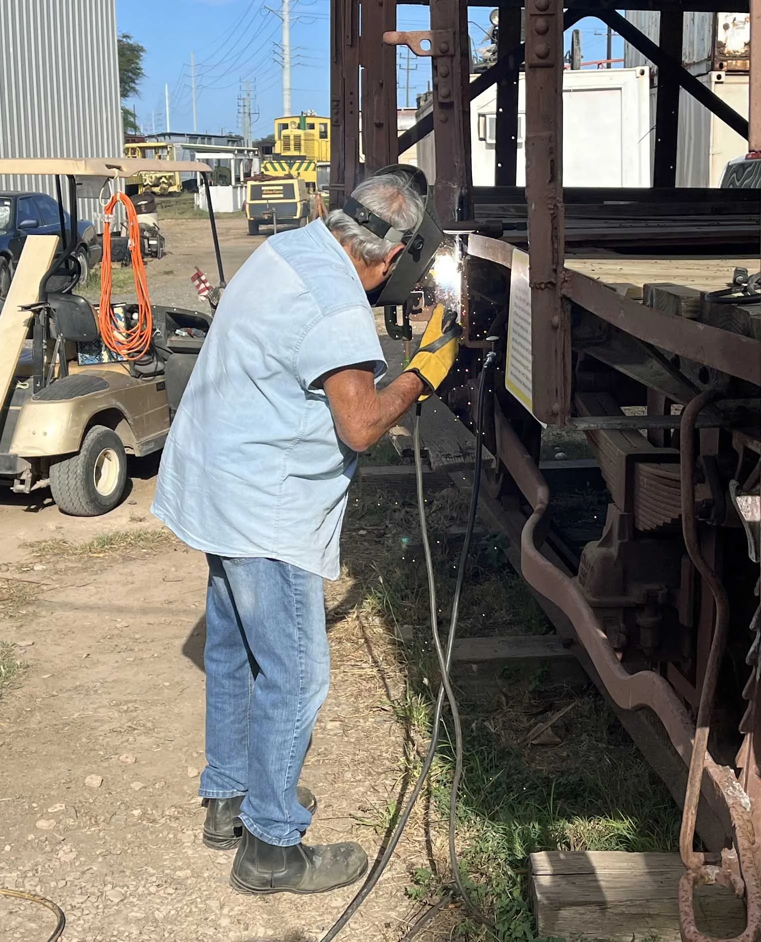 They welded and hammered and sawed.