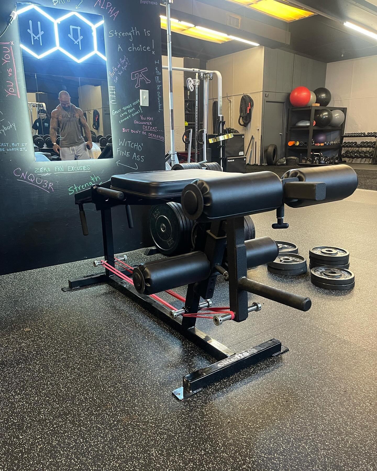 🔥 NEW, NEW, NEW 🔥 
Our good friend, Jeremy Stouffer found us some hidden gems!!!
&bull; York Decline Bench Press
&bull; York Preacher Curl
(and my personal favorite)
&bull; EliteFTS plate/band loaded Leg Curl/Extension
&mdash;&mdash;&mdash;&mdash;&