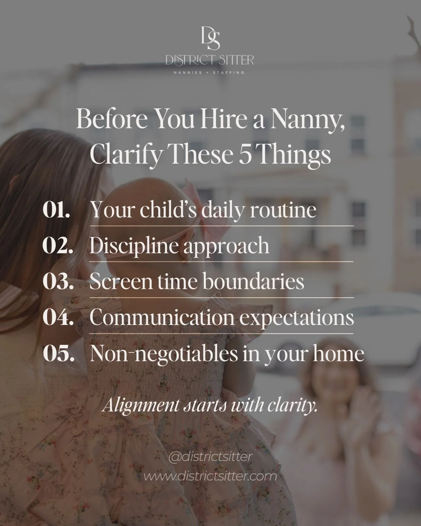 The strongest nanny placements don&rsquo;t start with resumes.

They start with clarity.

When families know what matters most in their home, the right match becomes much easier to identify.

If you&rsquo;re starting your nanny search, this is a good