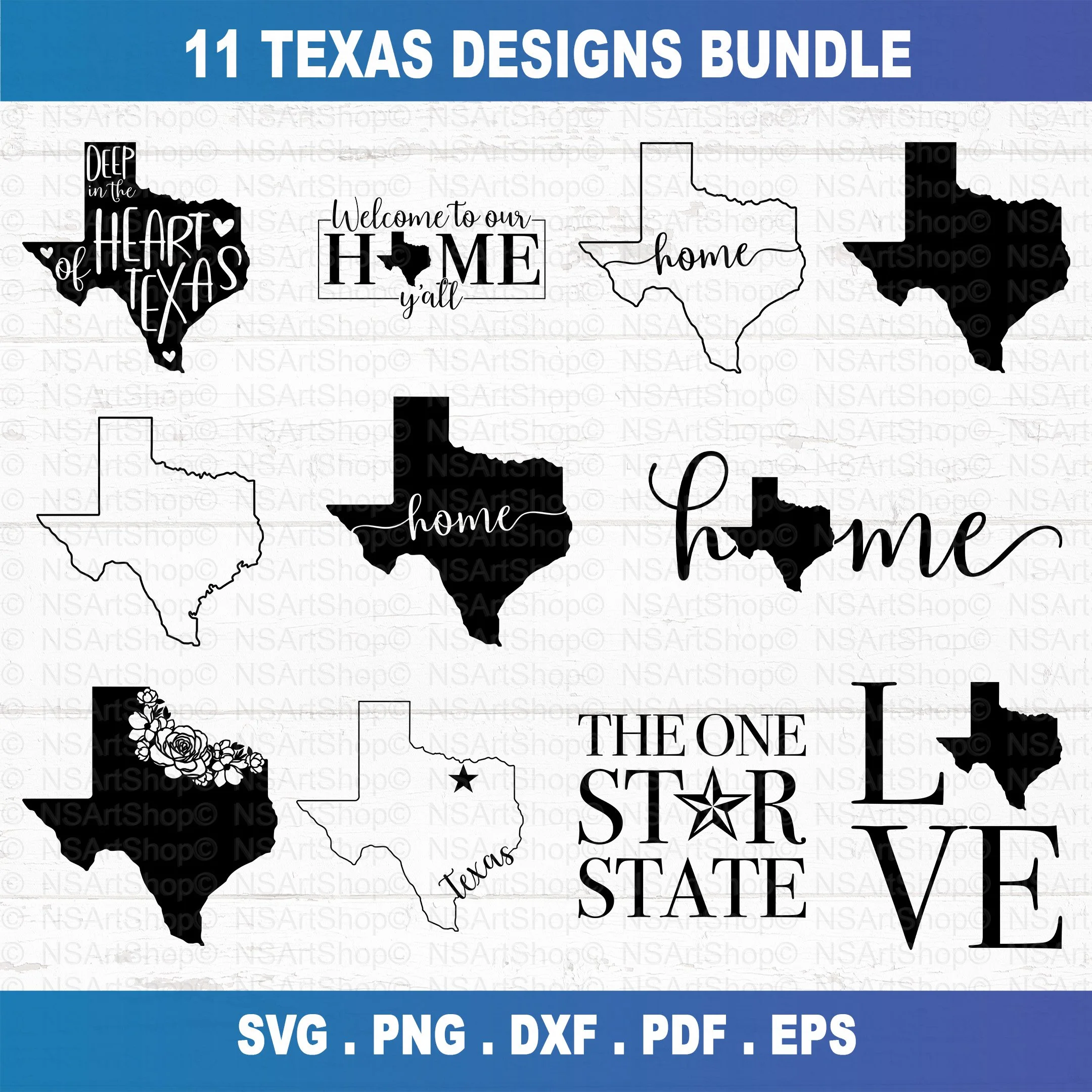 Texas SVG bundle