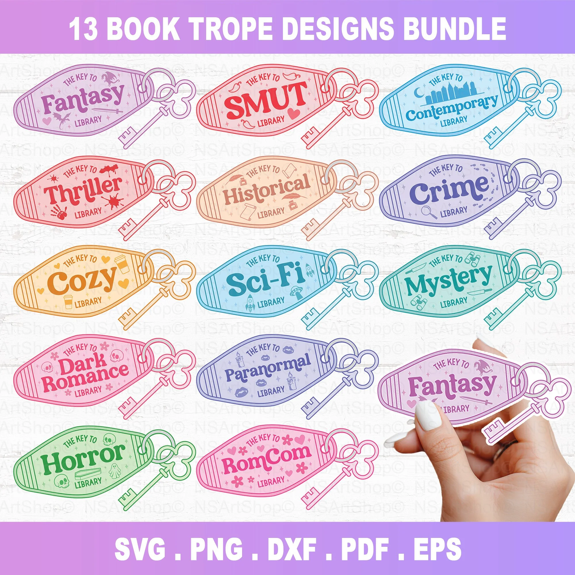 Book Tropes SVG PNG Designs