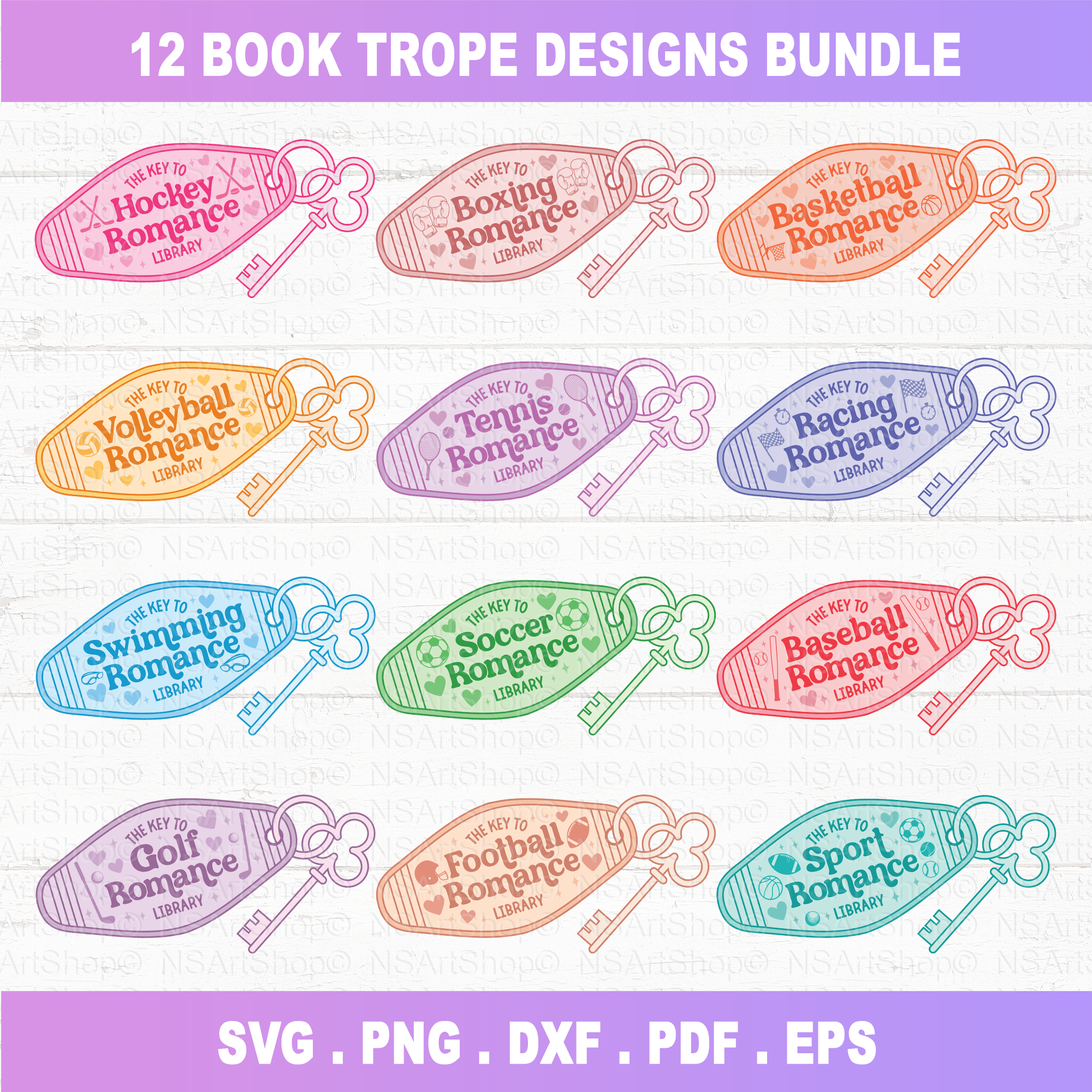 Sport Book Tropes SVG PNG Designs