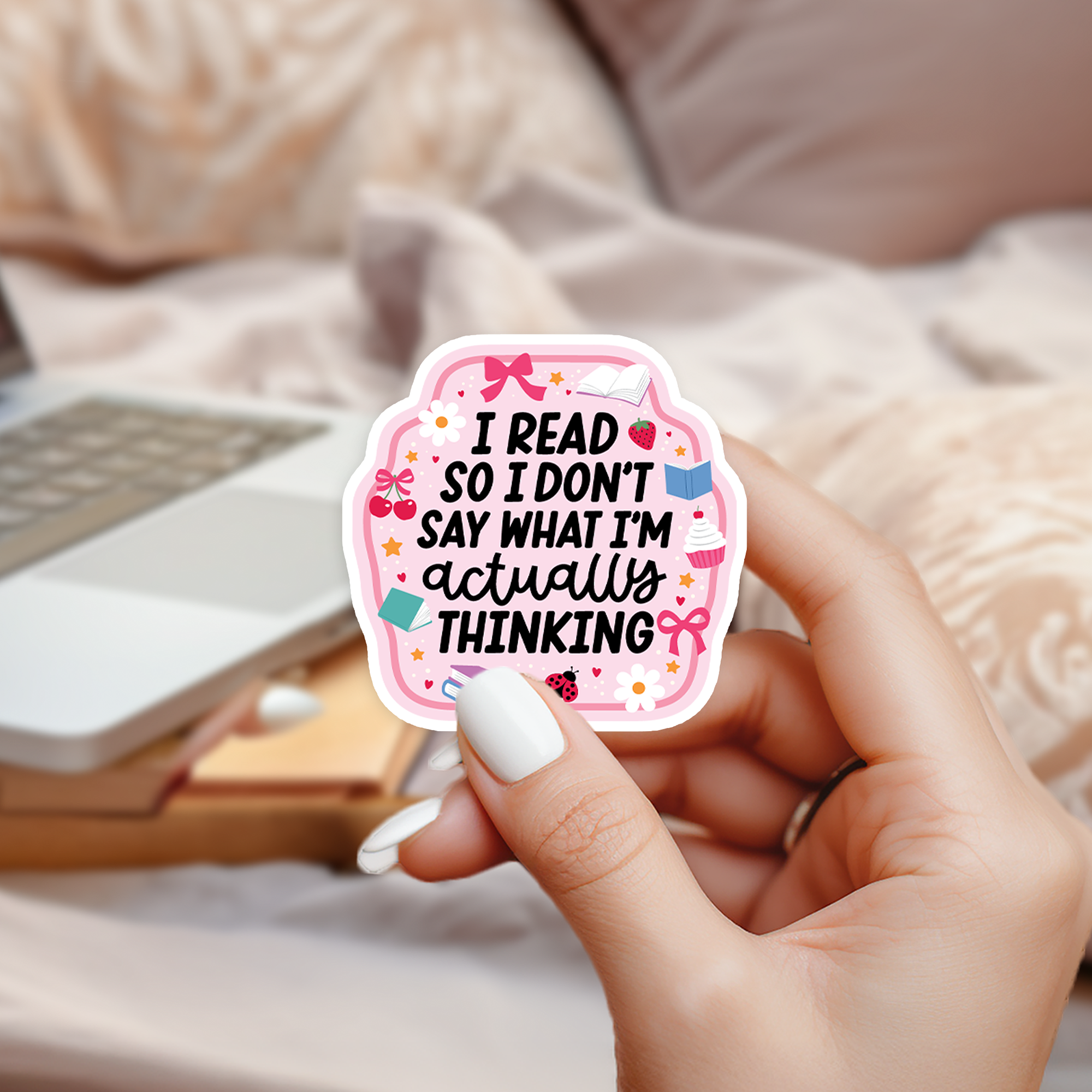 Bookish Waterproof Sticker.png