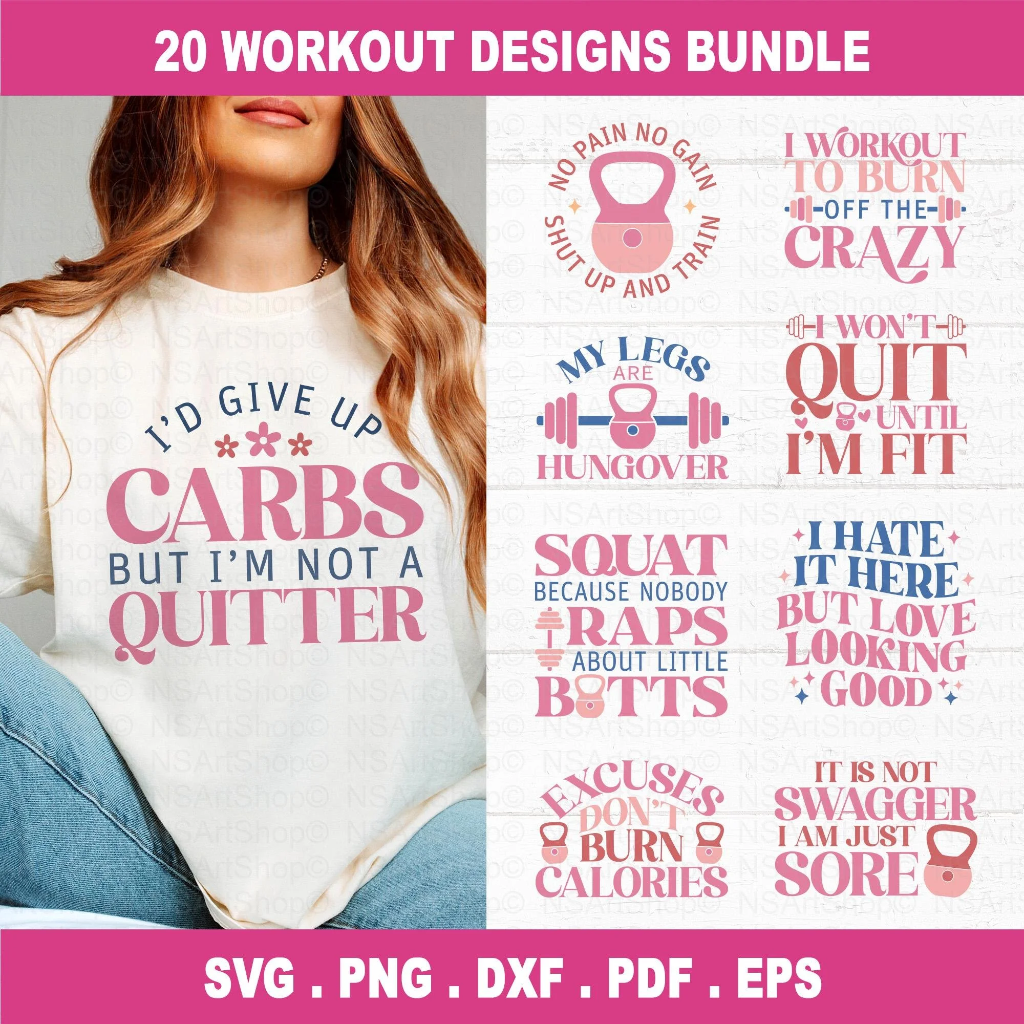 Workout SVG Bundle