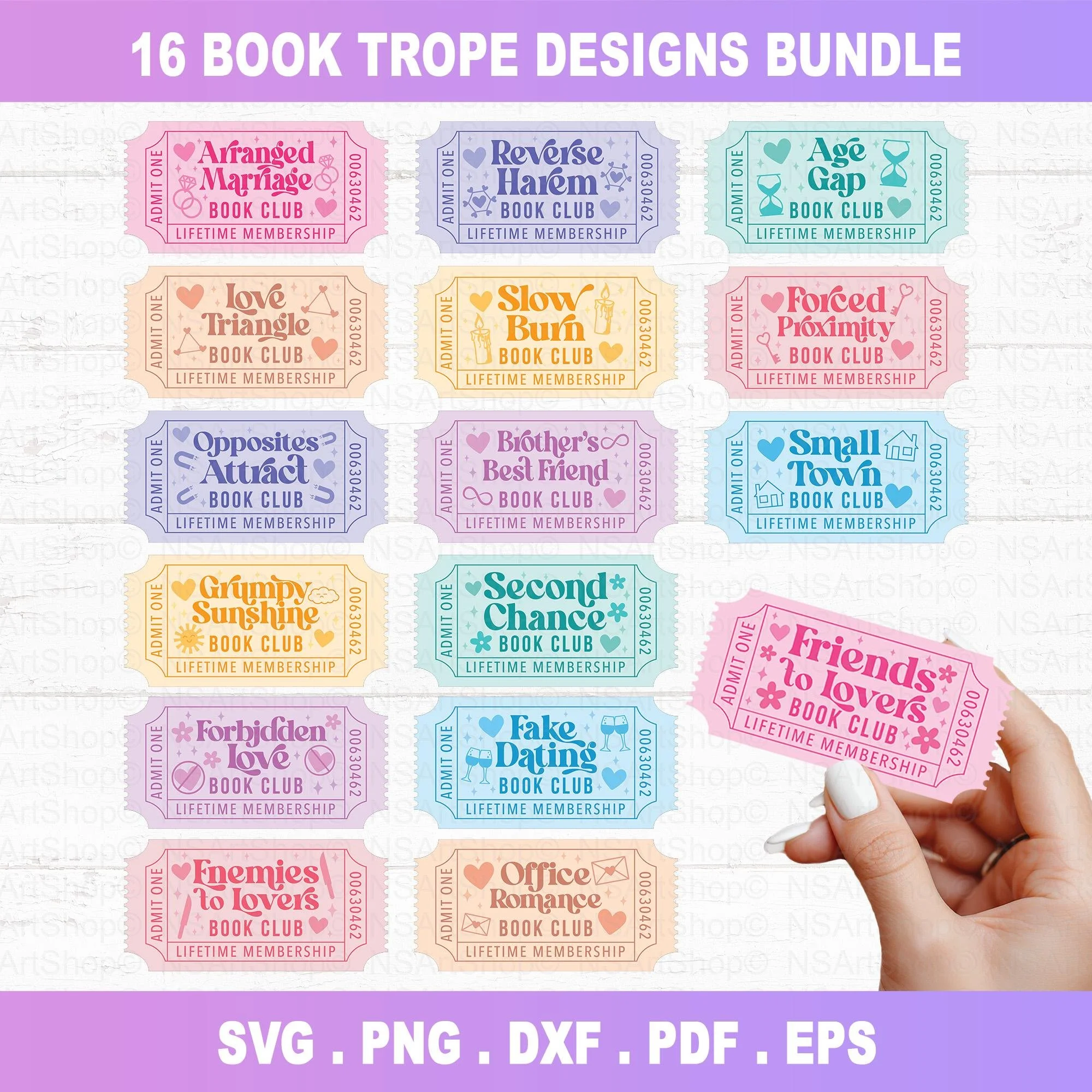 Book Tropes SVG Bundle