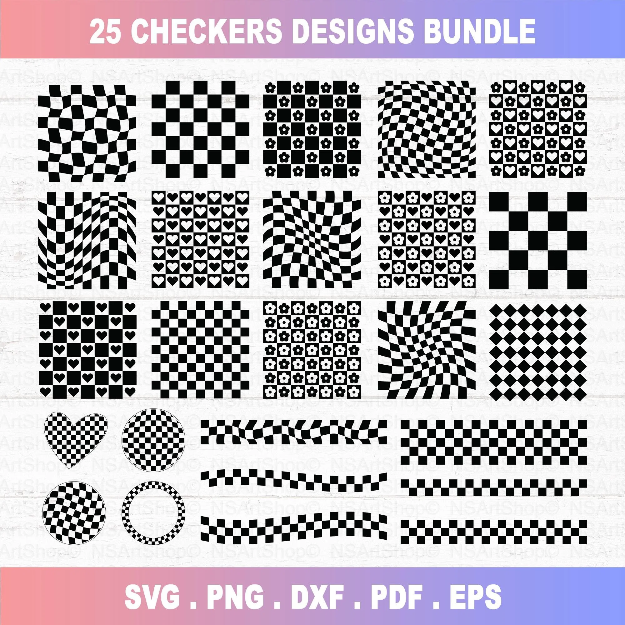 Checkers SVG Bundle
