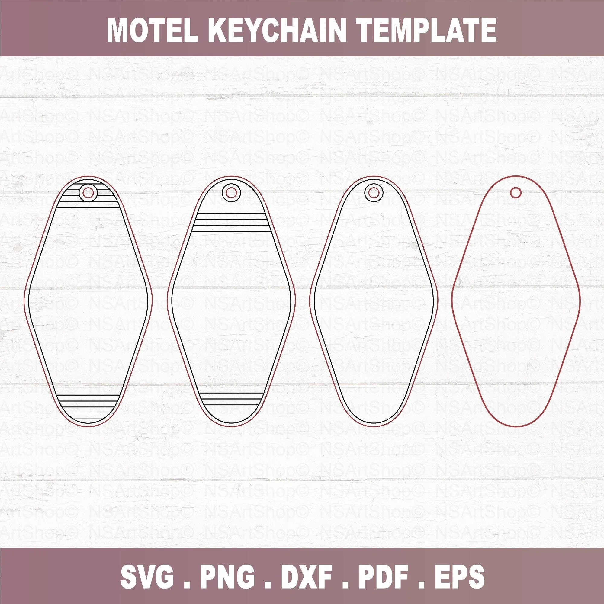 Motel Keychain Template