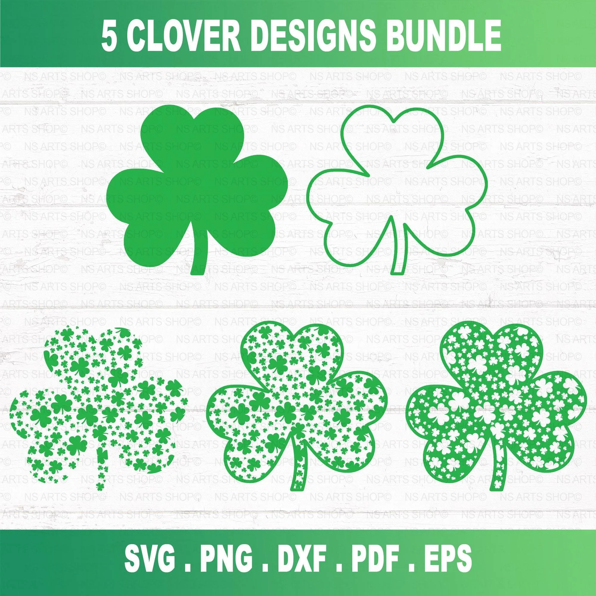 Shamrock Clover SVG Bundle