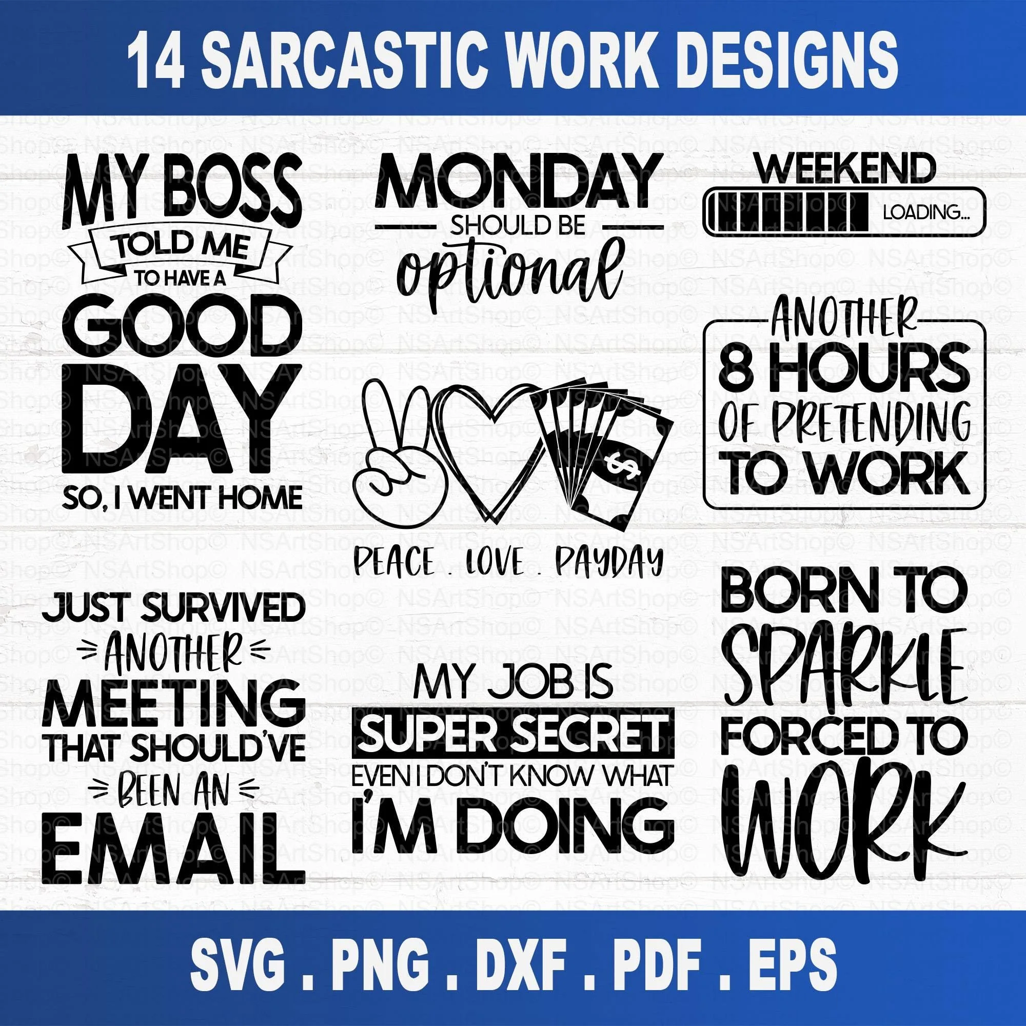 Sarcastic Work SVG Bundle