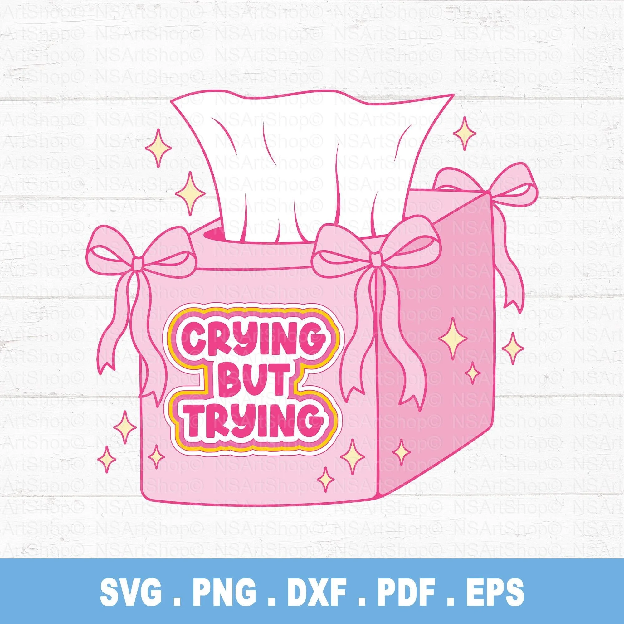 Crying But Trying SVG / PNG