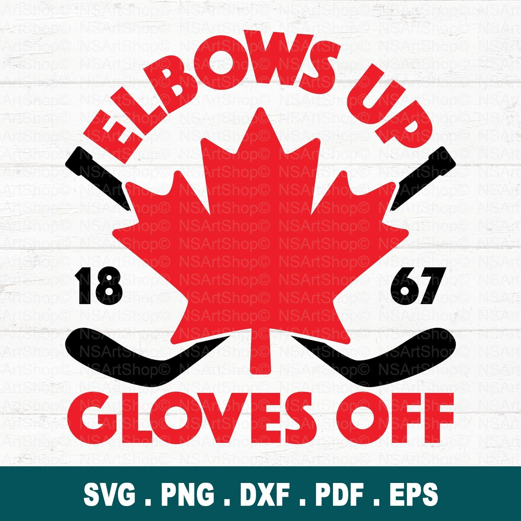 Elbows Up Gloves Off SVG