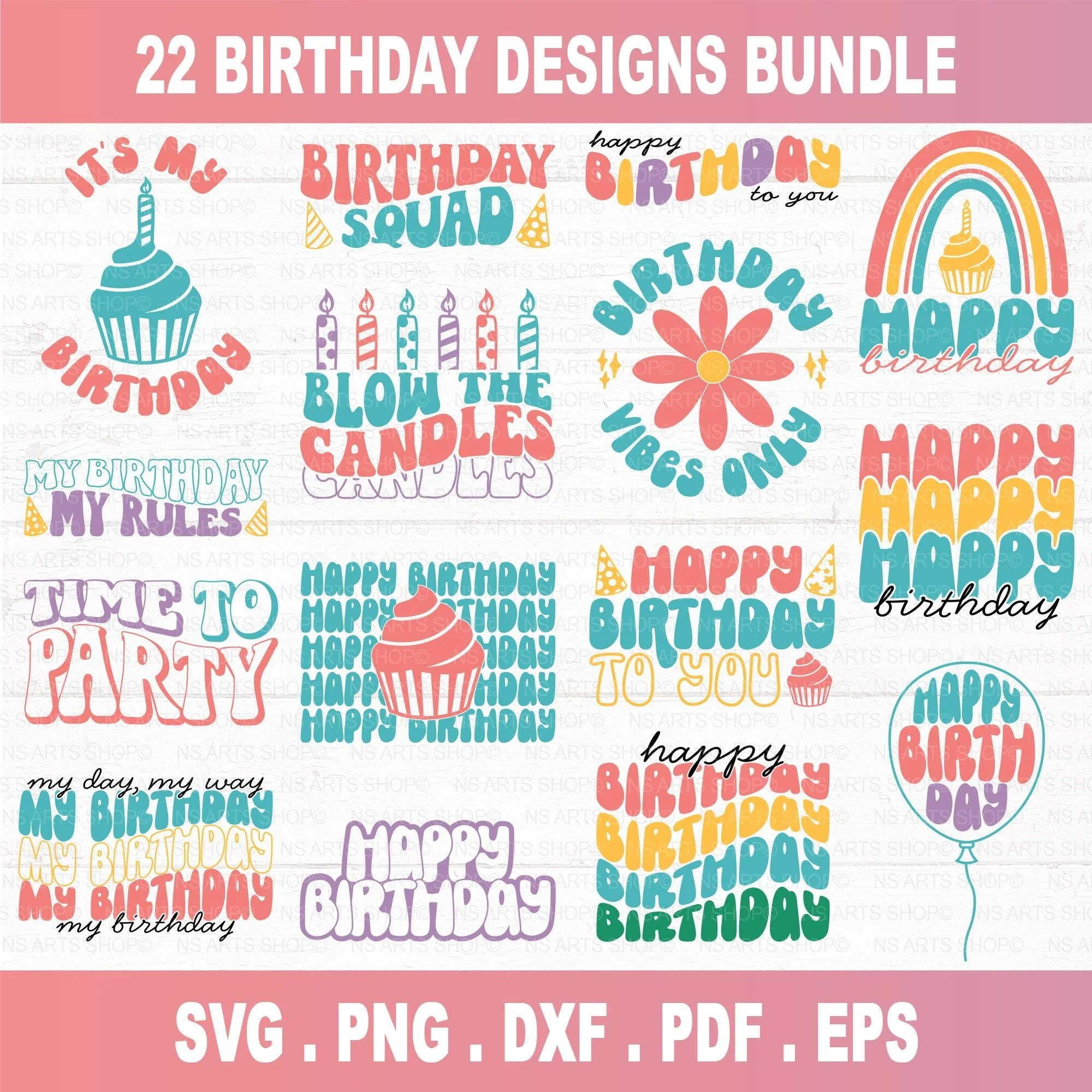 Birthday SVG Bundle