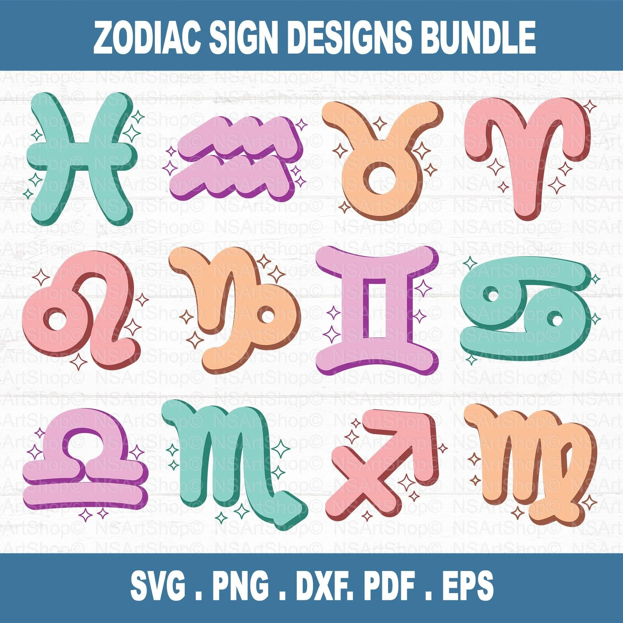 Zodiac SVG Bundle