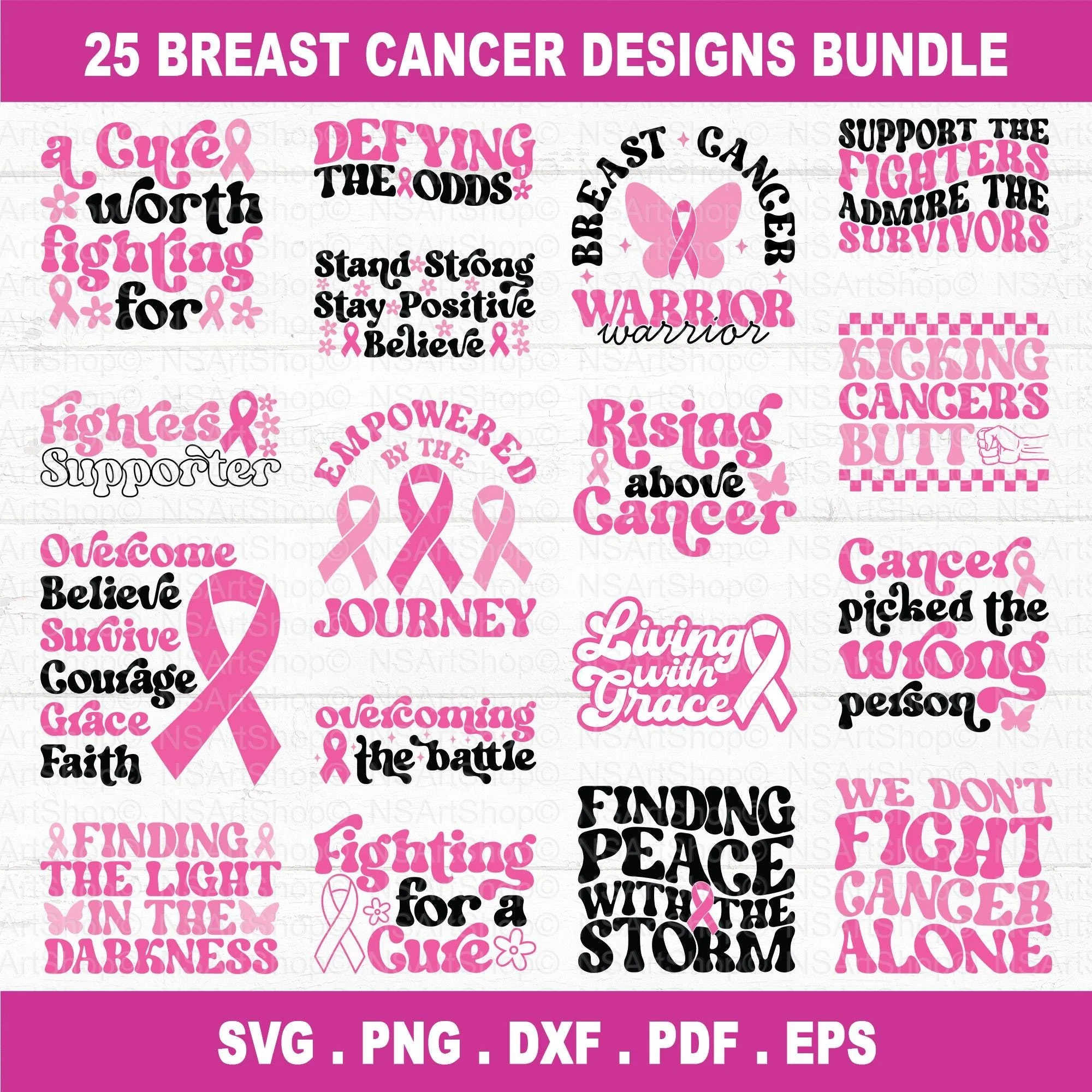 Breast Cancer SVG Bundle