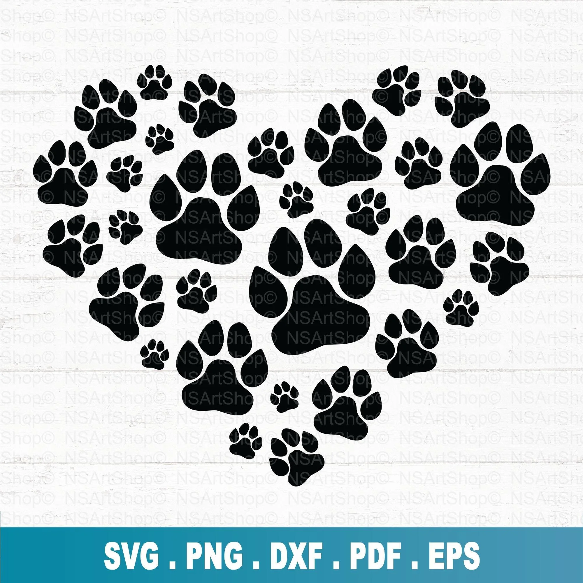 Paw Heart SVG