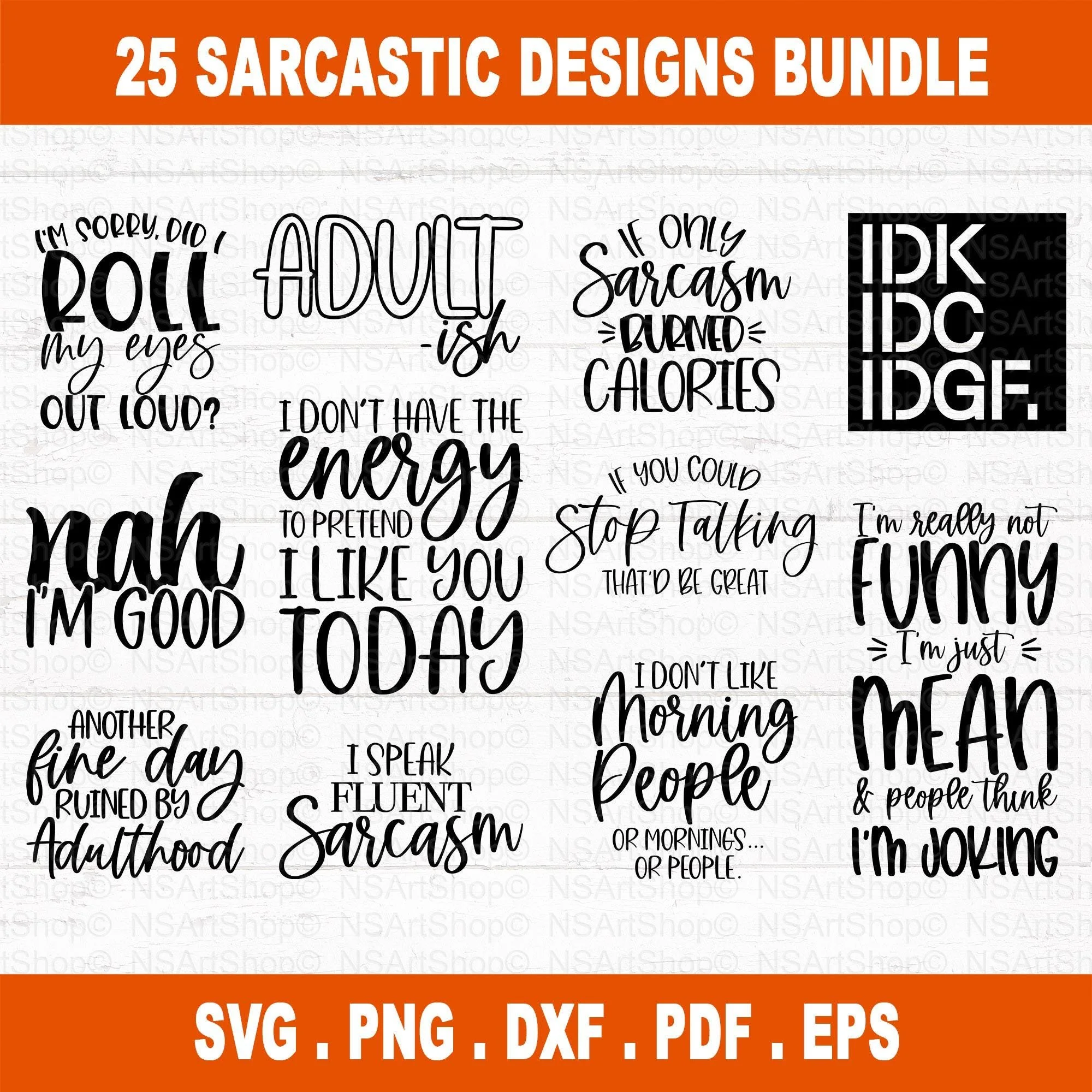 Sarcastic SVG Bundle